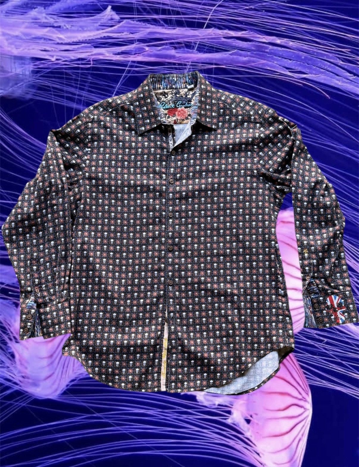 Robert Graham Robert Graham Skull UK dress button up Size US L / EU 52-54 / 3 - 1 Thumbnail