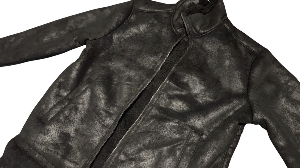 Other Black Faux Leather Jacket – Y2K Streetwear Oversized Coat Size US L / EU 52-54 / 3 - 2 Thumbnail