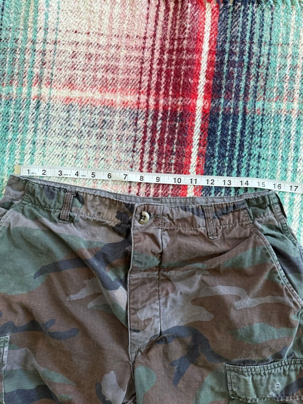 Vintage Vintage Distressed US Military Woodland Camo Cargo Pants 32x Size US 32 / EU 48 - 12 Thumbnail