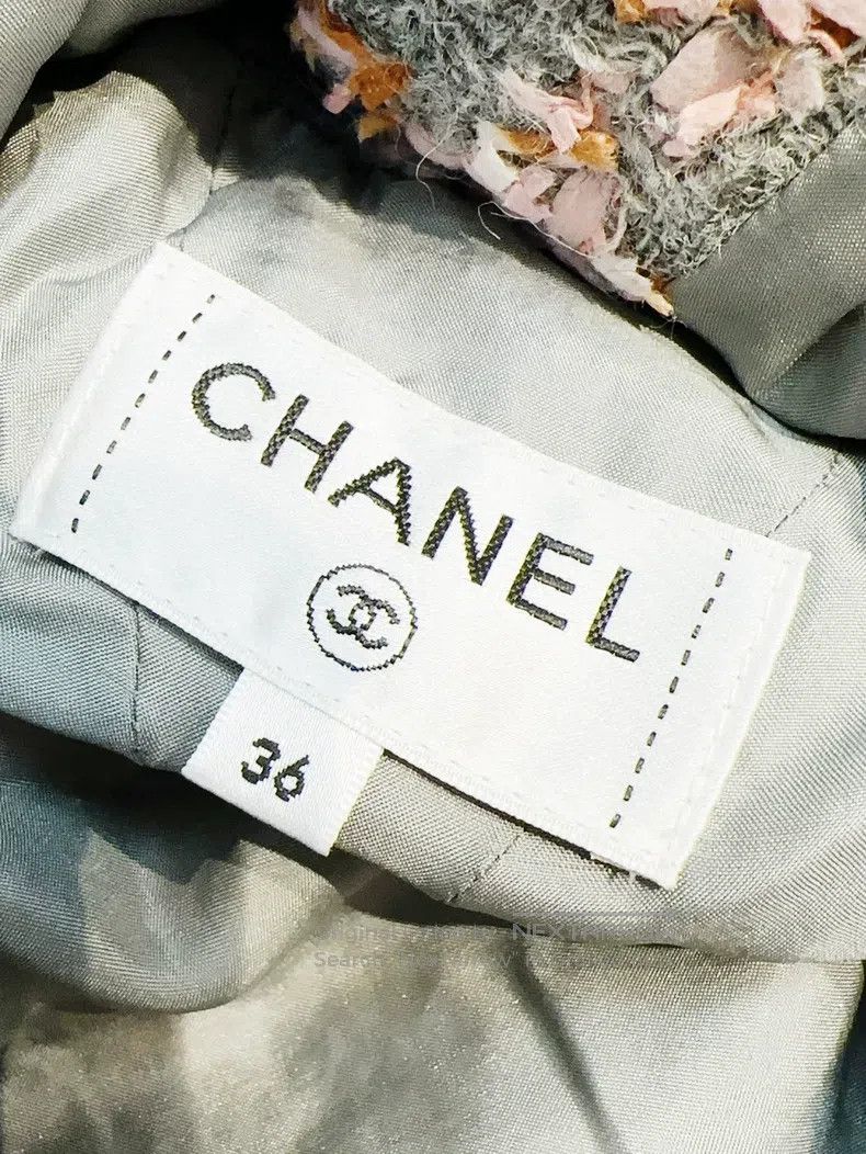 Chanel Chanel 22K autumn and winter pink 36 yards gray plaid twee Size 24" / US 00 / IT 34 - 6 Thumbnail