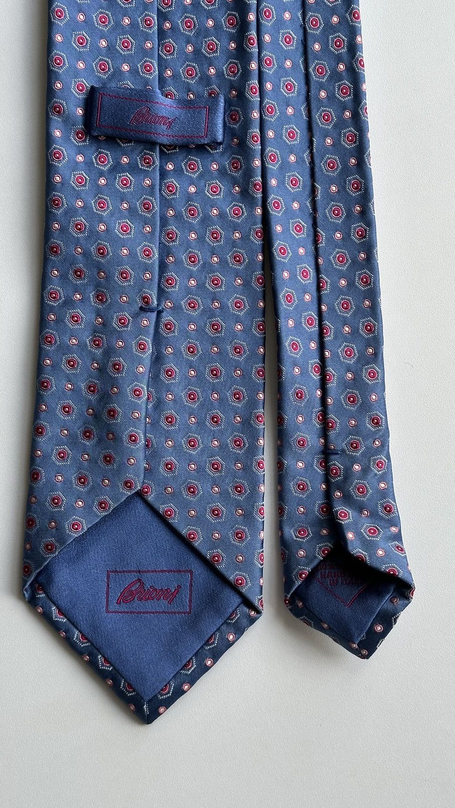 Brioni Brioni Men Blue Classic Tie HandMade In Italy 100% Silk Size ONE SIZE - 5 Thumbnail