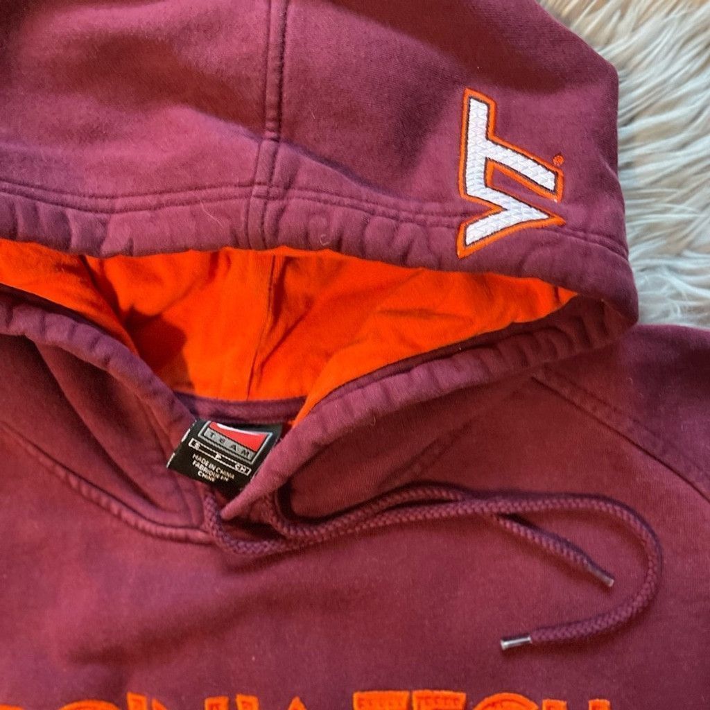 Nike Virginia tech Maroon Nike middle swoosh hoodie size S Size US S / EU 44-46 / 1 - 5 Thumbnail