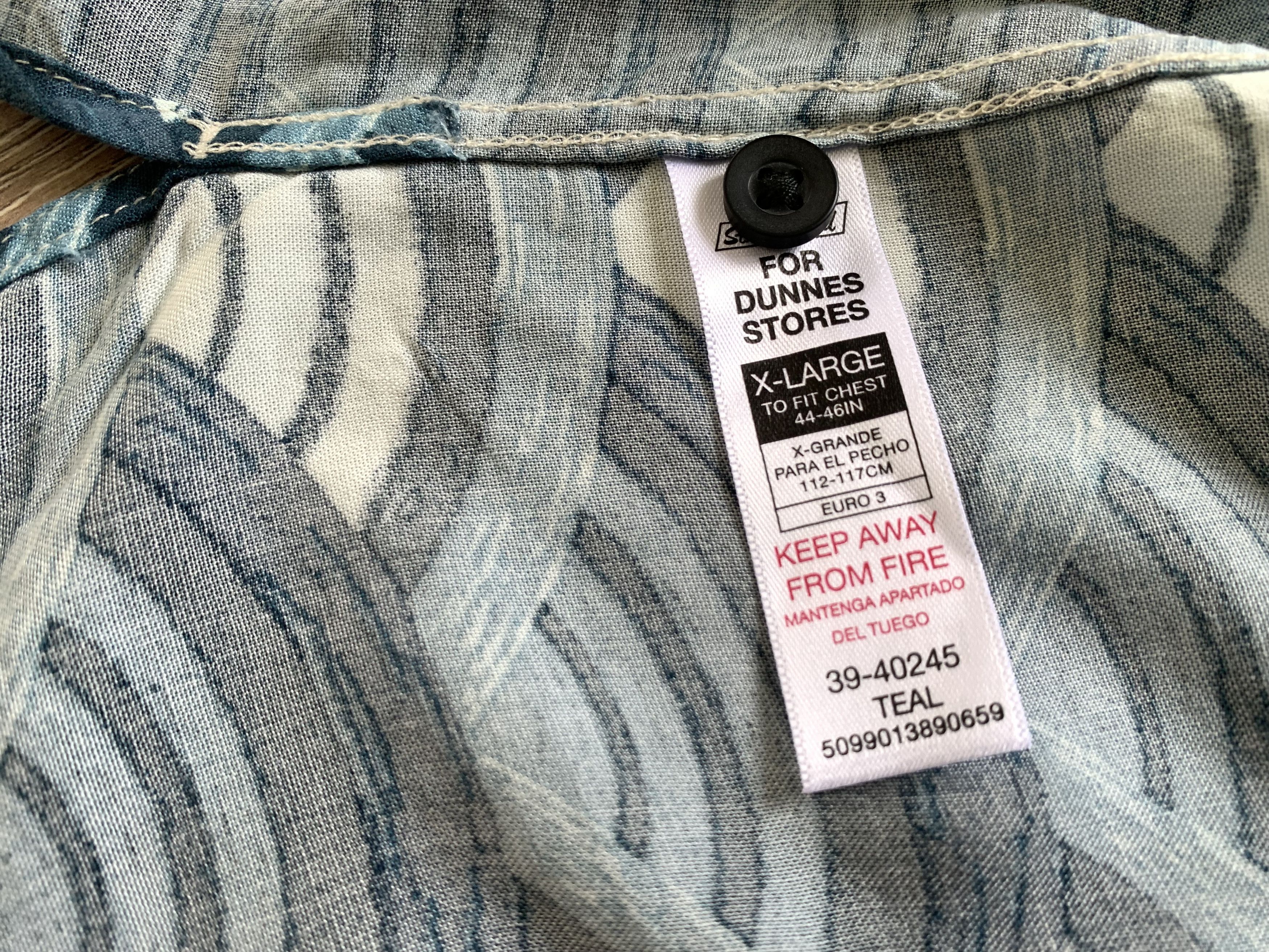 Dunnes Dunnes Regular Fit Mens Hawaiian Shirt Size US XL / EU 56 / 4 - 6 Thumbnail