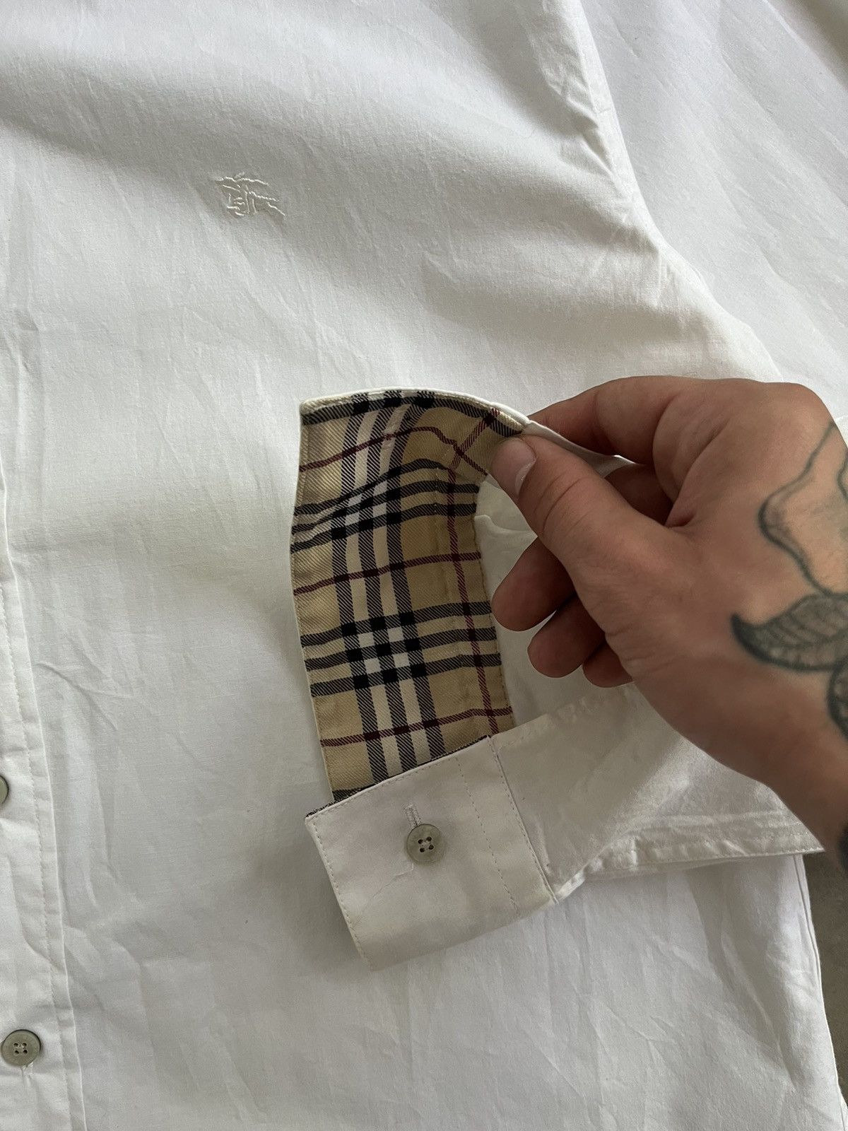 Burberry Burberry nova check white shirt Size US XL / EU 56 / 4 - 5 Thumbnail