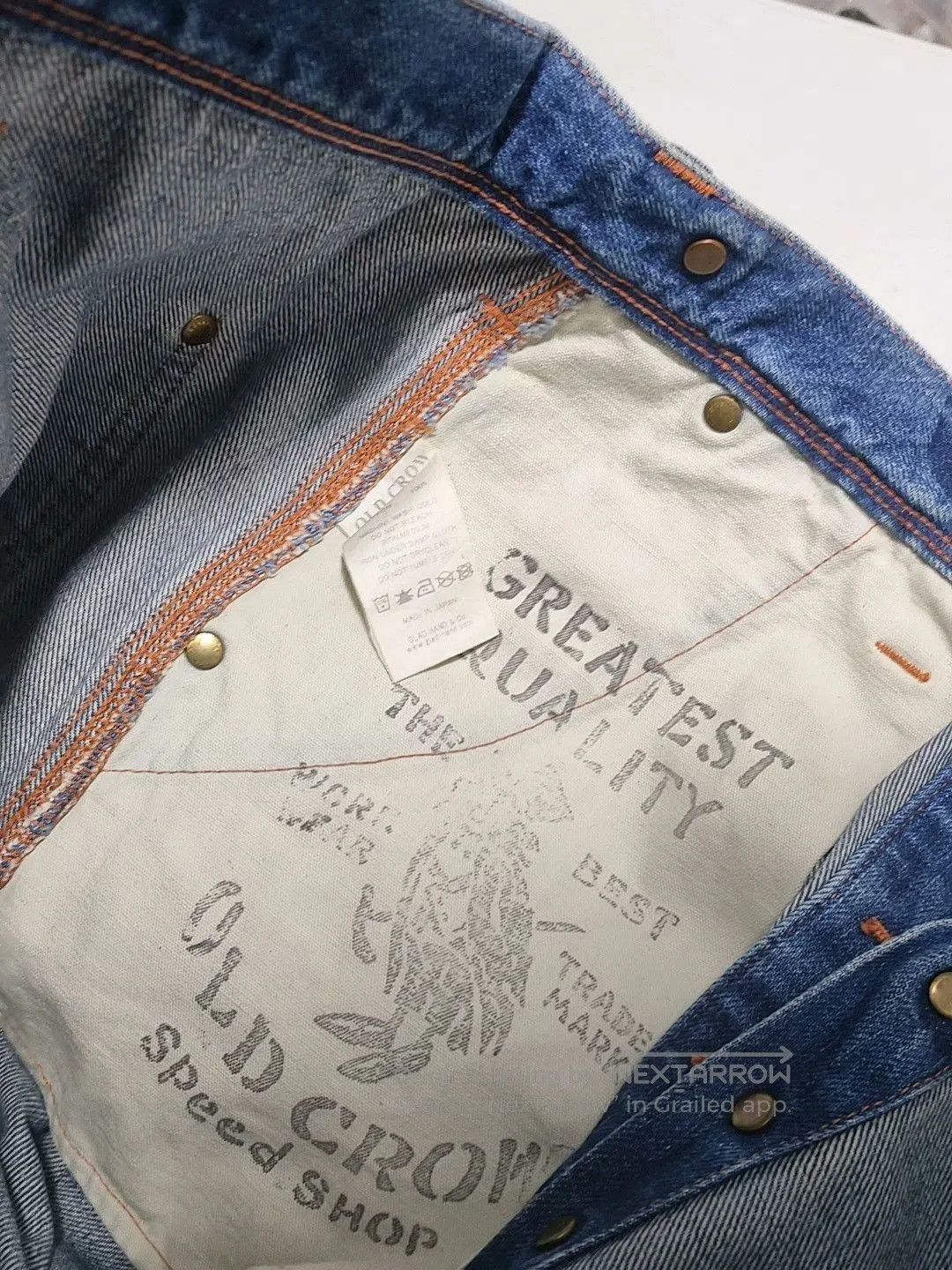 Oldblue Co. Oldcrow Speed Shop Vintage Jeans. Size US 30 / EU 46 - 7 Thumbnail
