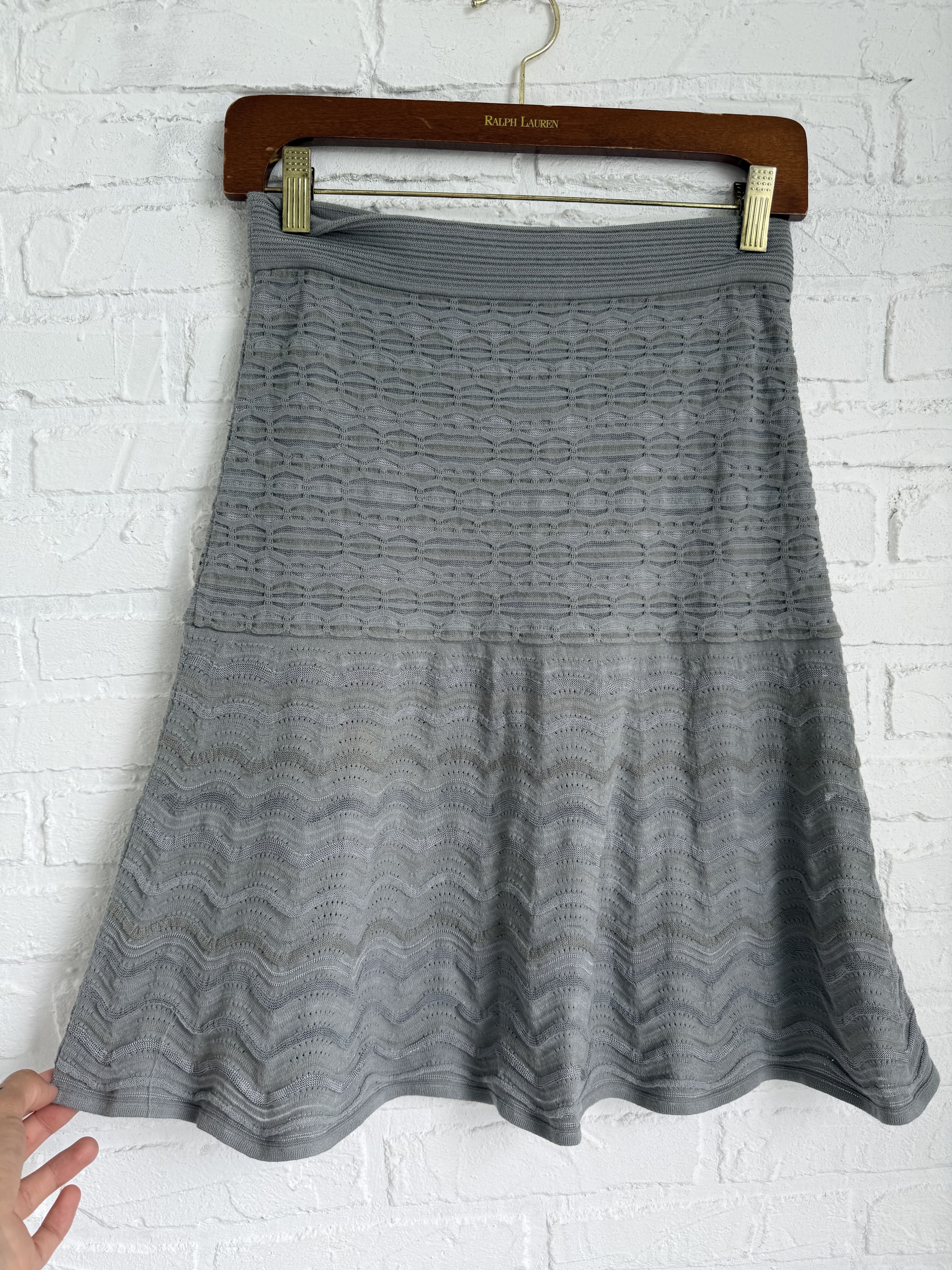 Missoni M Missoni knit gray skirt Size 28" / US 6 / IT 42 - 6 Thumbnail
