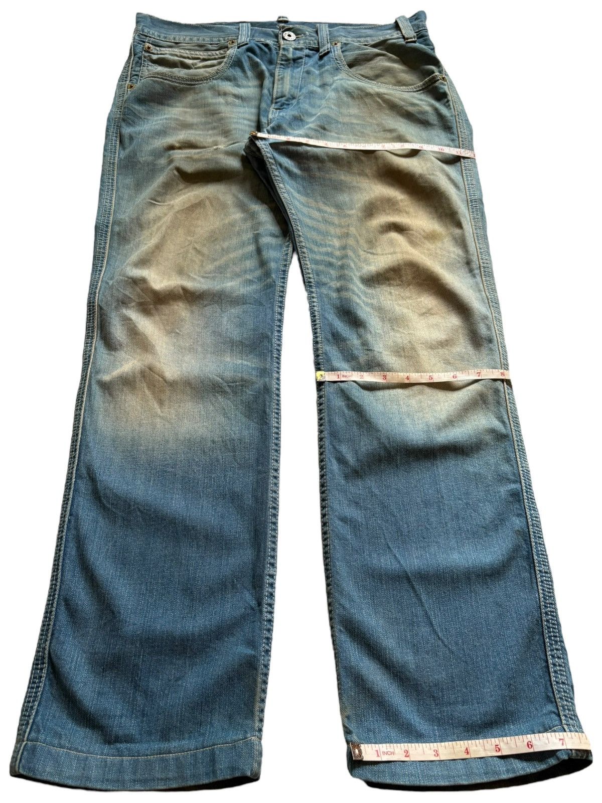 Levi's Vintage 90s Levis 504 Rusty Mud Wash Loose Jeans Size US 35 - 15 Thumbnail