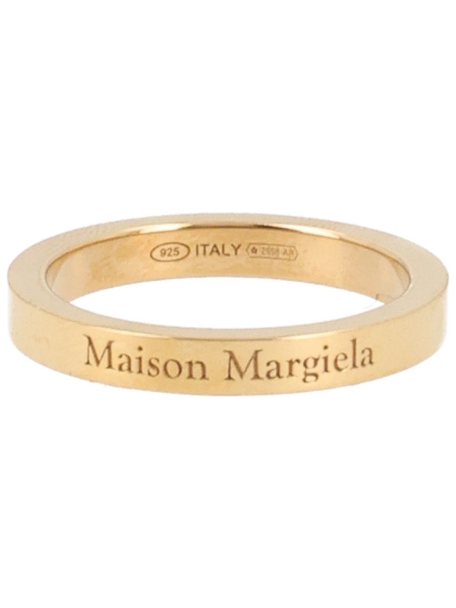 Maison Margiela MAISON MARGIELA LOGO RING - GOLD (NUMERIC 5) Size ONE SIZE - 1 Thumbnail