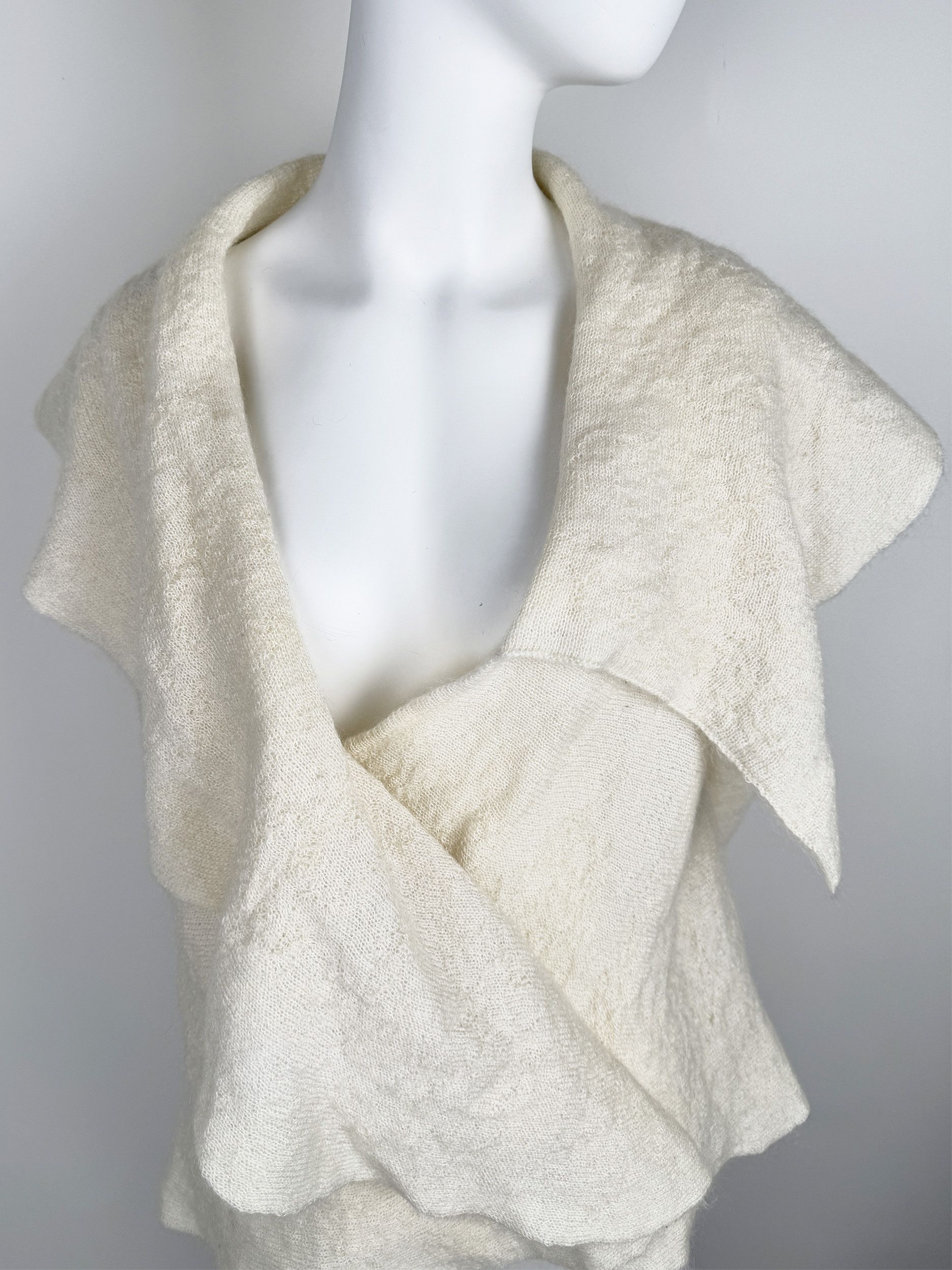 plein sud Plein Sud Vintage Mohair Wrap Jacket Top Knitted Cardigan Size M / US 6-8 / IT 42-44 - 8 Thumbnail