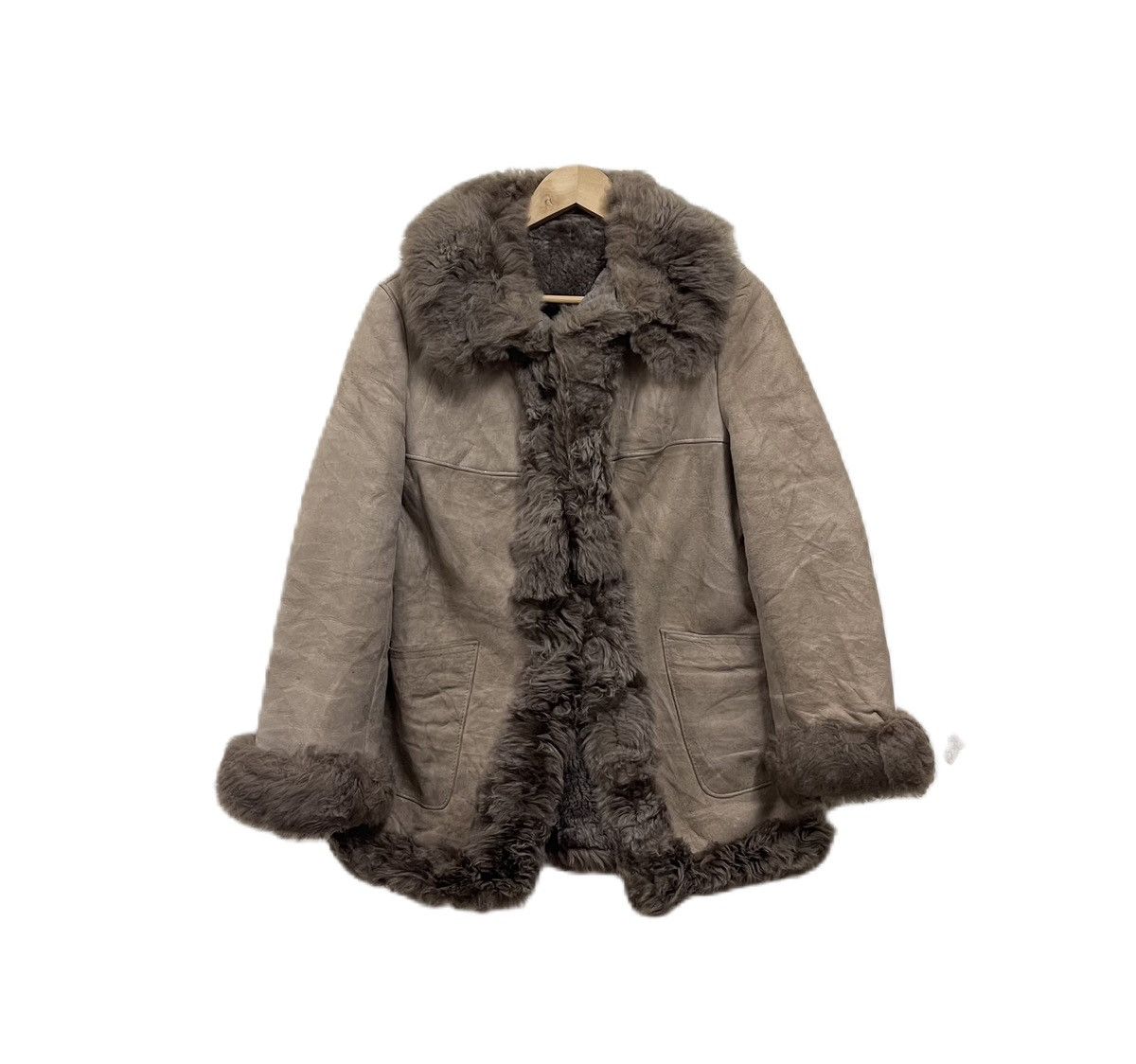Designer Stella Leather Jacket Faux Fur Made In Spain ifsixwasnine Size M / US 6-8 / IT 42-44 - 1 Thumbnail