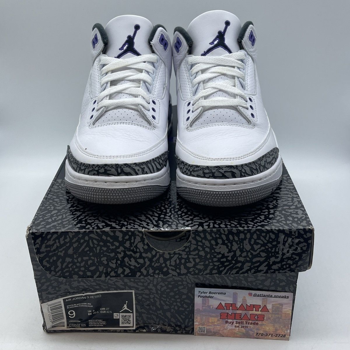 Jordan Brand Air Jordan 3 dark iris Size US 9 / EU 42 - 2 Thumbnail