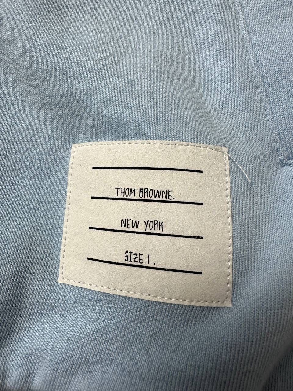 Thom Browne THOM BROWNE New York Light Blue Zip Up Hoodie Size US S / EU 44-46 / 1 - 4 Thumbnail