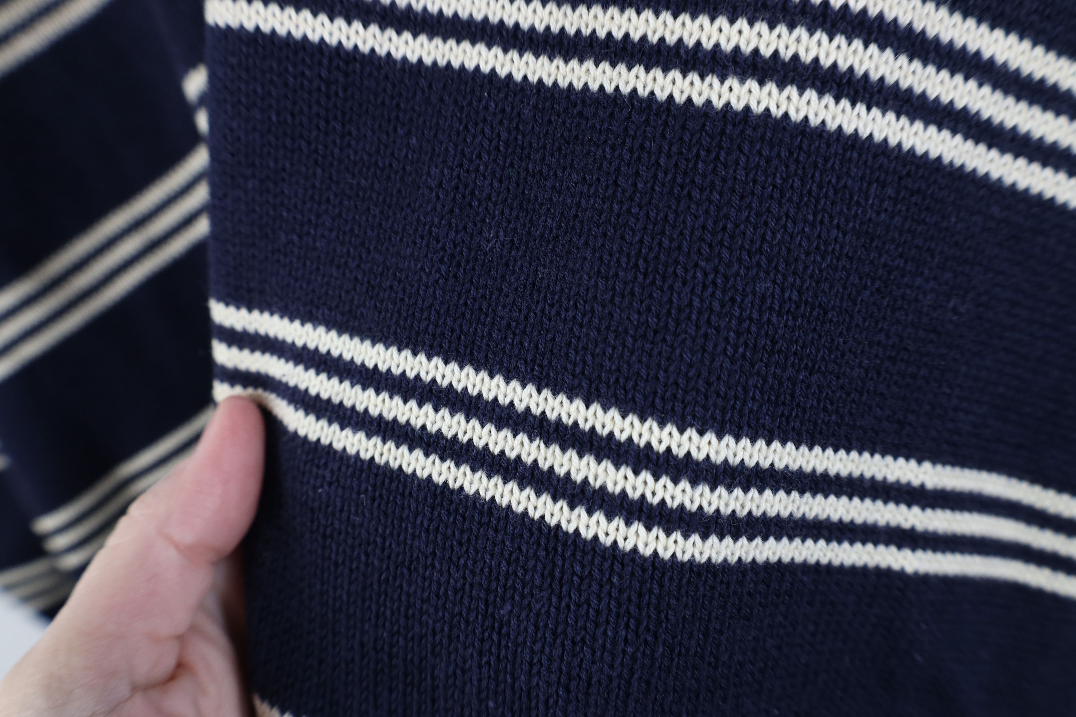 Vintage Deadstock Vintage 90s Streetwear Marled Knit Henley Sweater Size US L / EU 52-54 / 3 - 9 Thumbnail