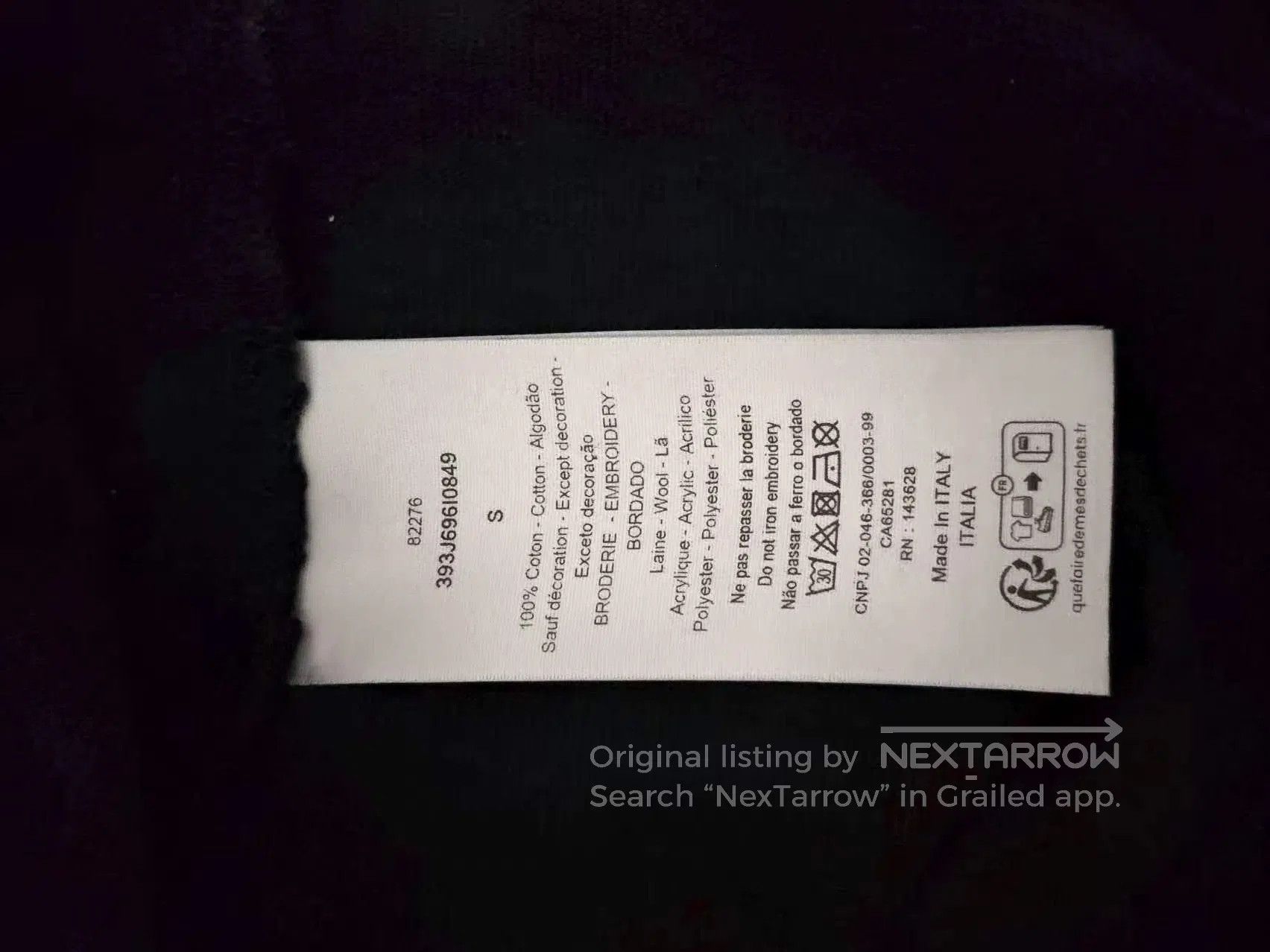 Dior Black Floral Embroidered Short Sleeve T-Shirt. Size US S / EU 44-46 / 1 - 4 Thumbnail