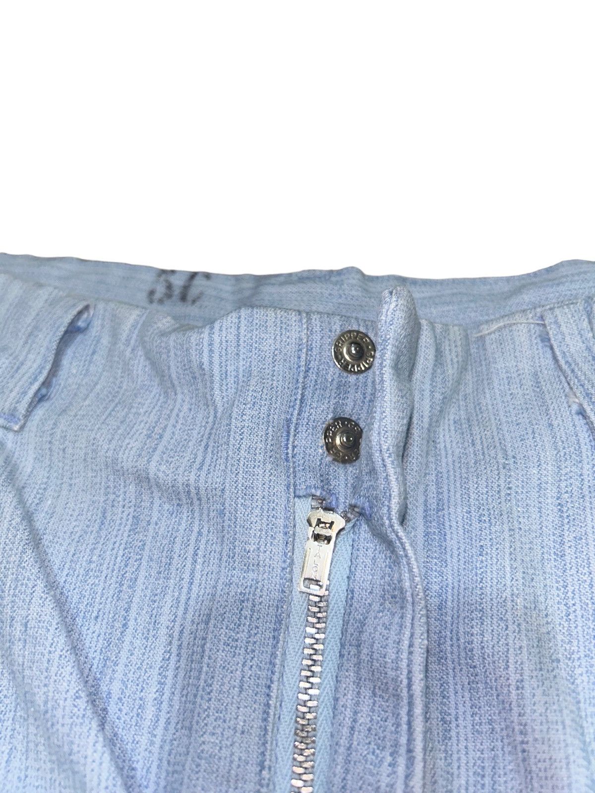 Japanese Brand 80s Military Blue Pants Talon Zipper Size US 31 - 4 Thumbnail