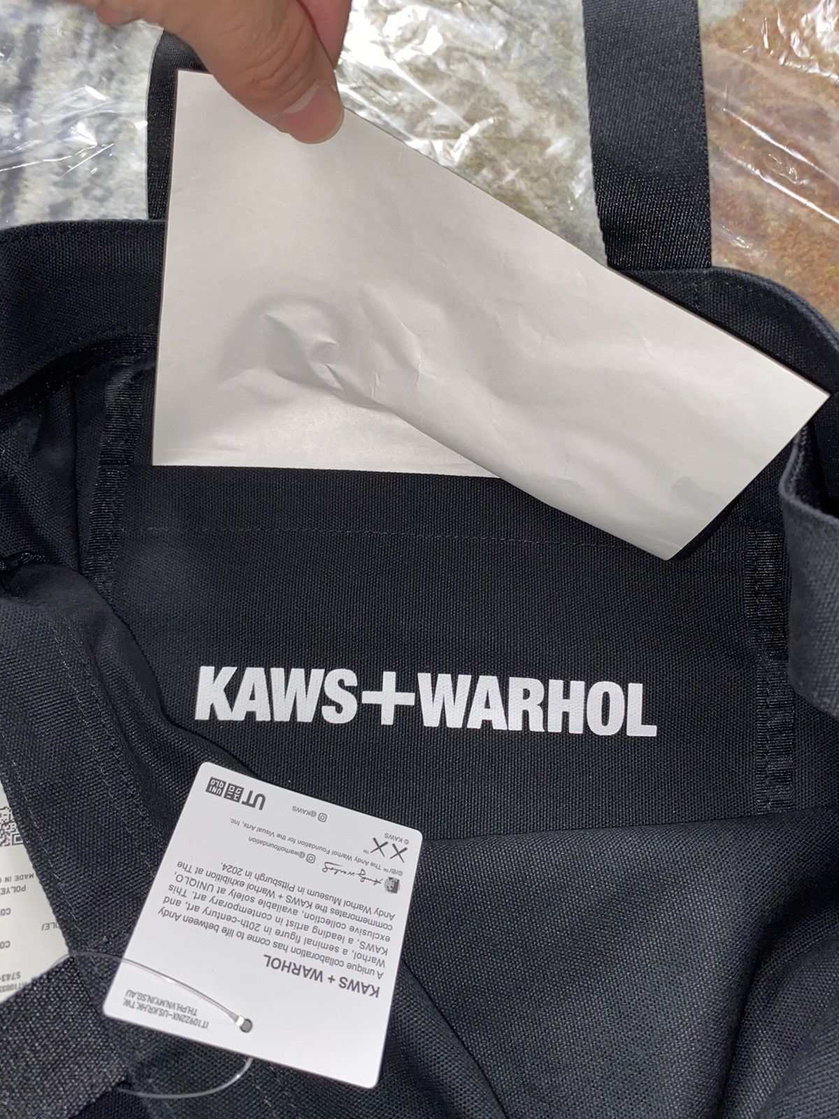 Andy Warhol × Kaws × Uniqlo KAWS x Uniqlo x Andy Warhol Tote Bag Size ONE SIZE - 4 Thumbnail