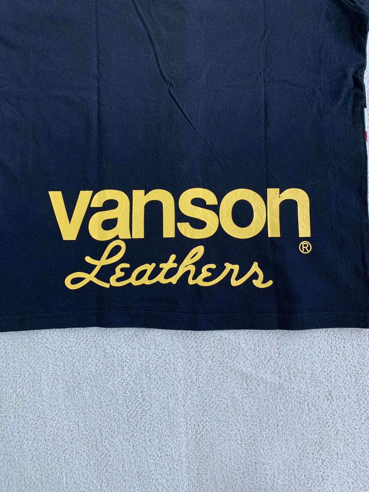 If Six Was Nine × Japanese Brand × Vanson Leathers Vanson Big Logo Tshirt Size US M / EU 48-50 / 2 - 4 Thumbnail