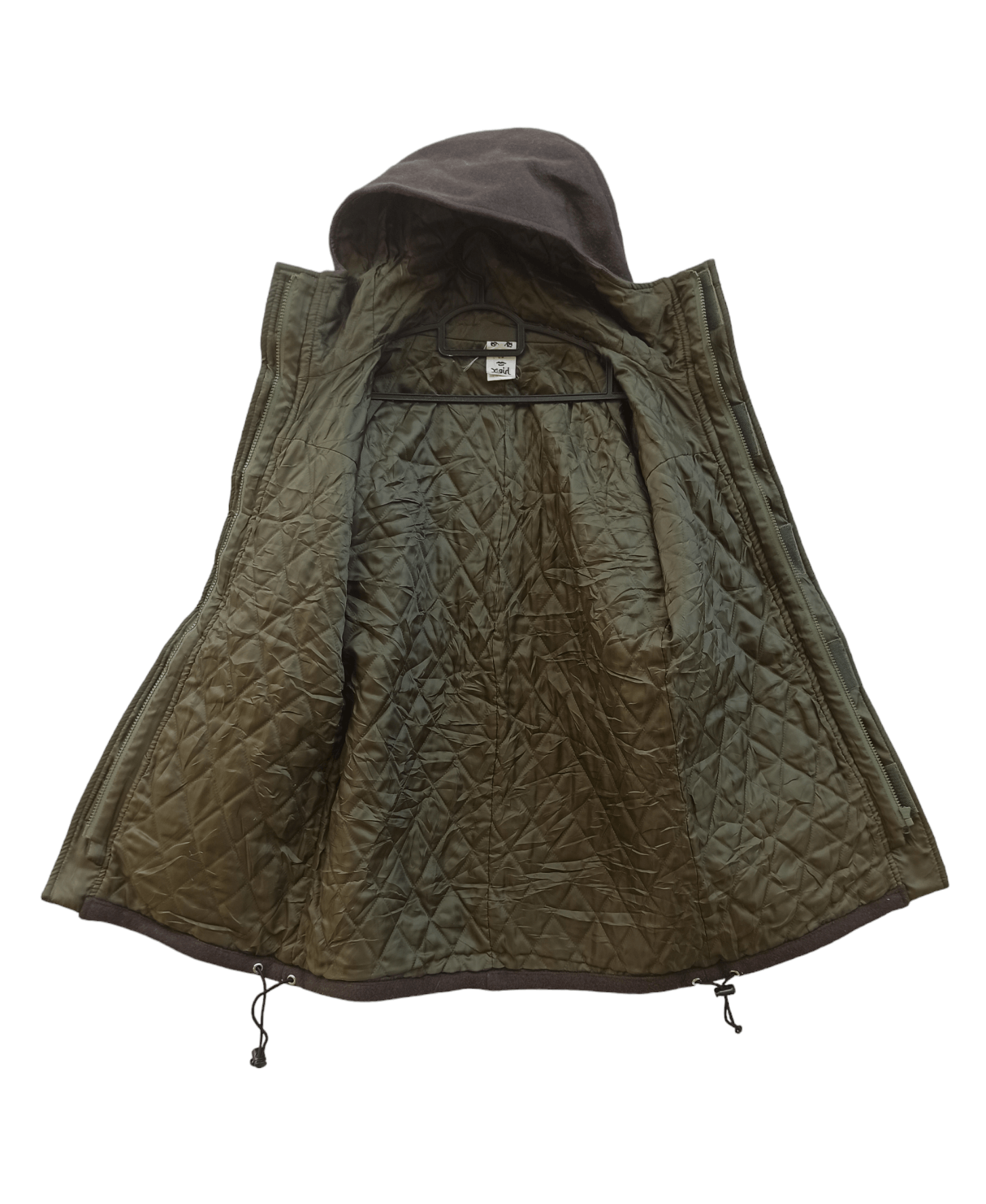 Japanese Brand × Vintage × X-Girl Vintage X-Girl Wool Hooded Jacket Size M / US 6-8 / IT 42-44 - 3 Thumbnail