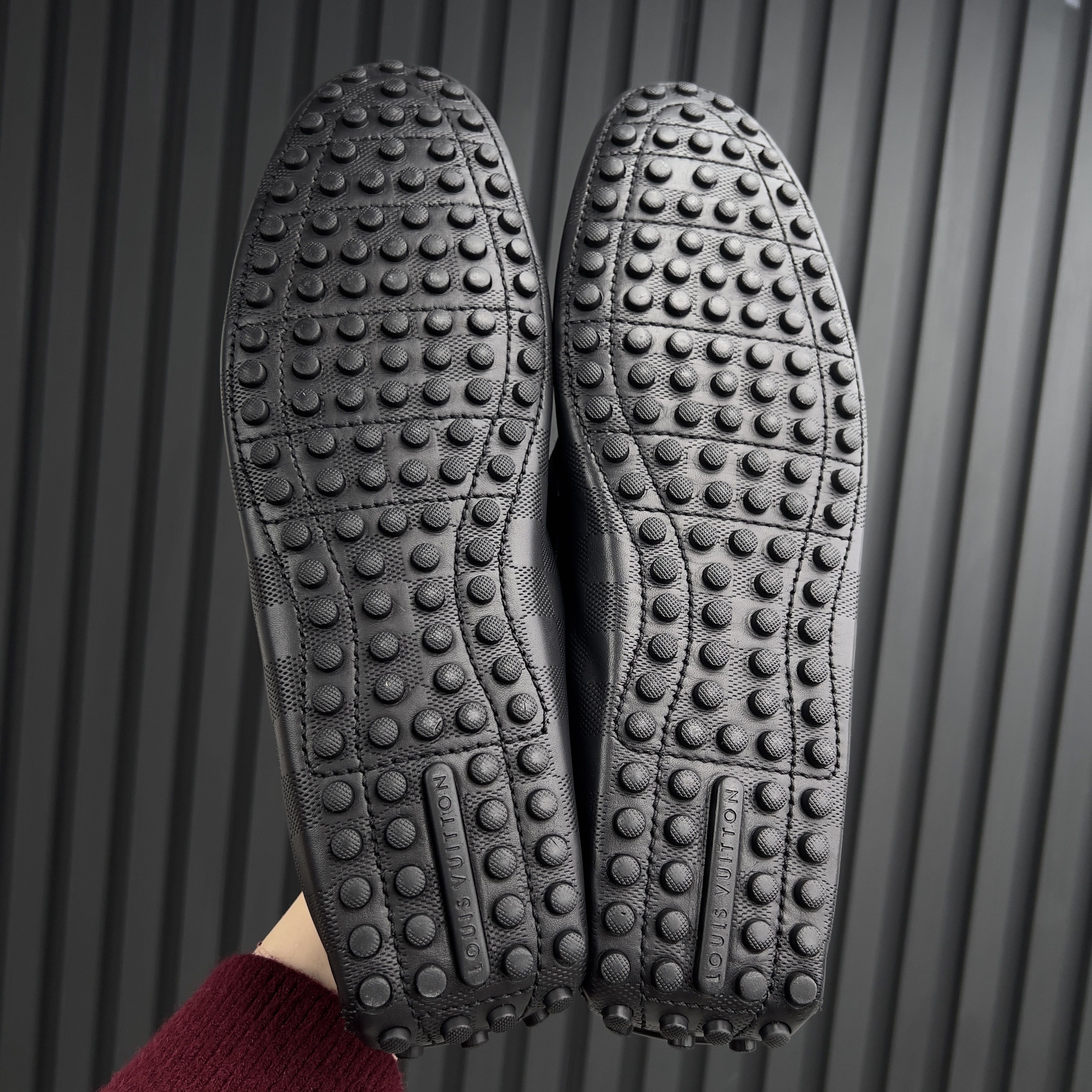 Louis Vuitton Hockenheim Damier Driving Moccasins Leather