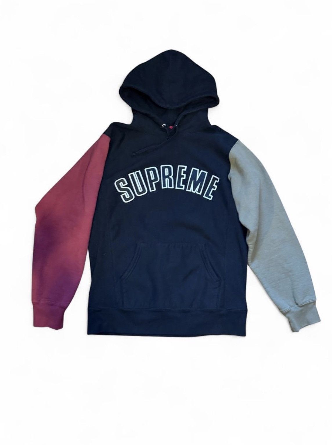 Supreme Supreme FW16 Arc Logo patchwork multicolor hoodie | Grailed
