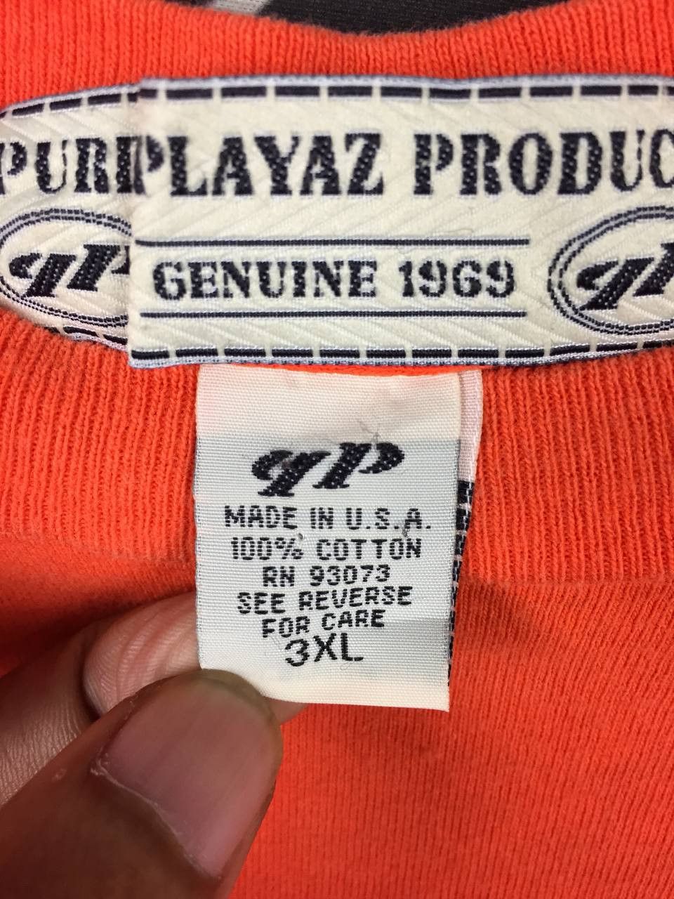 Vintage Vtg 90s Pure Playaz Made in Usa Hip Hop Streetwear Rap Tee Size US XXL / EU 58 / 5 - 16 Thumbnail