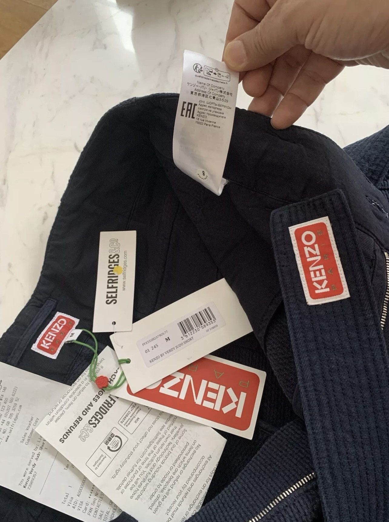 Kenzo KENZO X VERDY 'KENZO BY VERDY' JUDO SHORTS Size Medium Navy Size US 35 - 14 Thumbnail