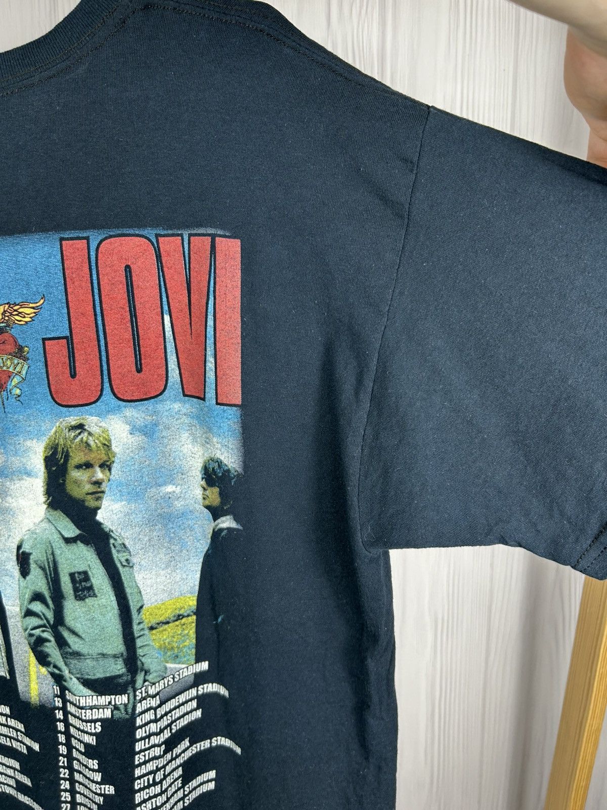 Band Tees Vintage Bon Jovi 2008 Tour T-Shirt Size L Black Size US L / EU 52-54 / 3 - 13 Thumbnail