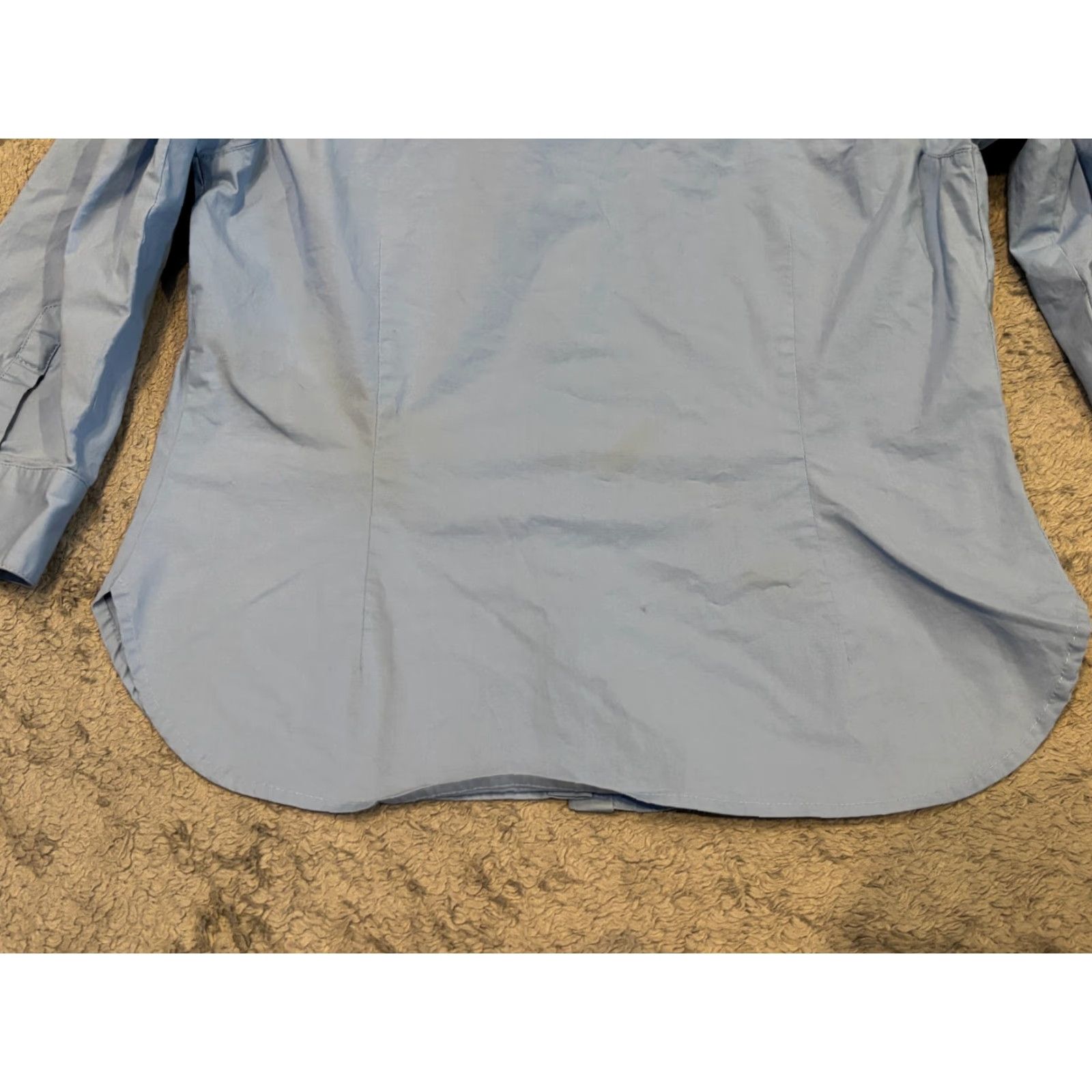 Lacoste Lacoste Shirt Womens M Blue Button-Up Collared 3/4 Sleeve Slim Work Casual Office Size M / US 6-8 / IT 42-44 - 7 Thumbnail