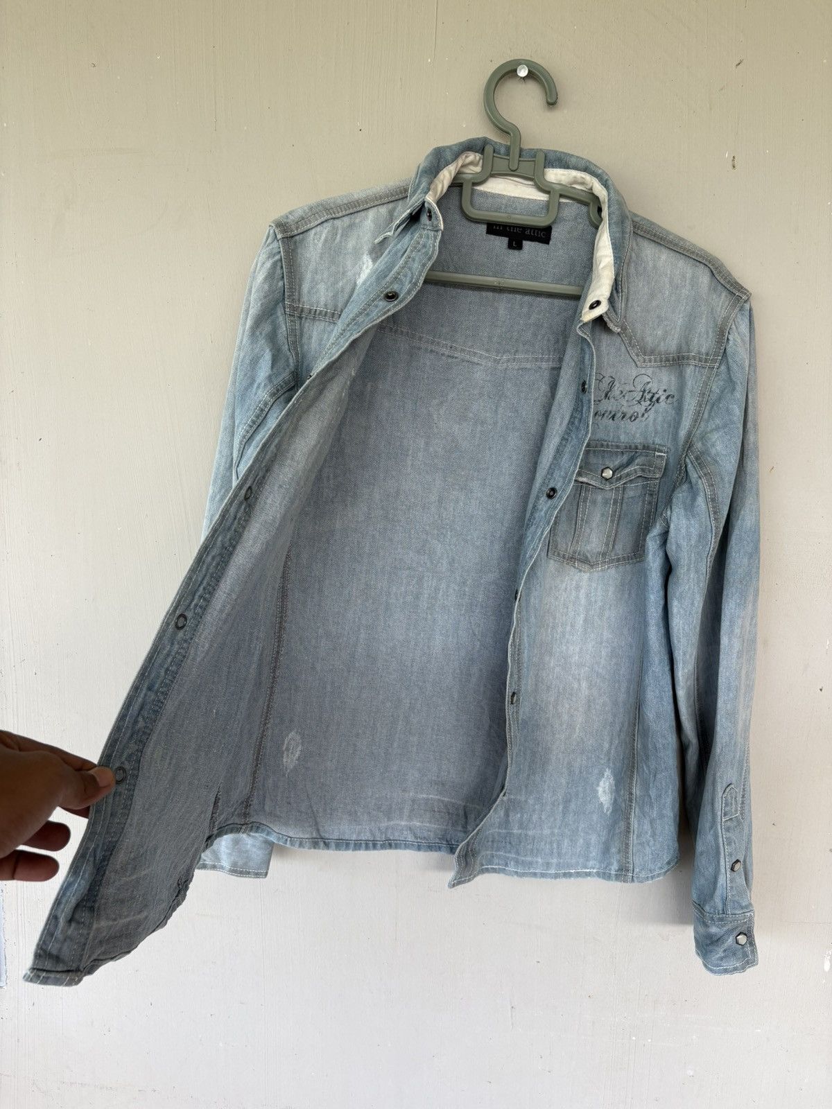 In The Attic Vintage In The Attic Rockers Heaven Denim Jacket Style Size US L / EU 52-54 / 3 - 7 Thumbnail