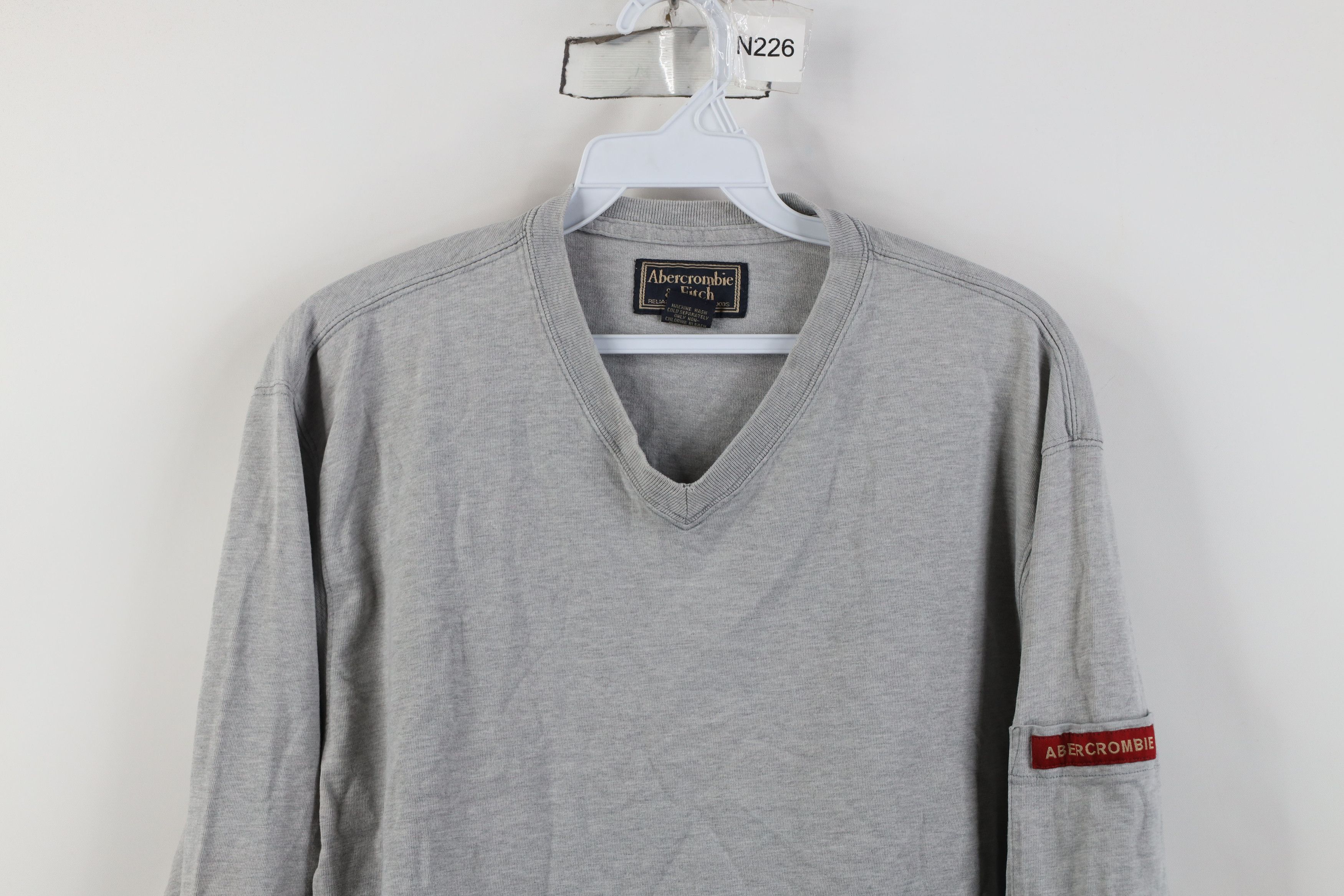 Abercrombie & Fitch Vintage 90s Abercrombie & Fitch Long Sleeve Pocket T-Shirt Size US L / EU 52-54 / 3 - 2 Thumbnail