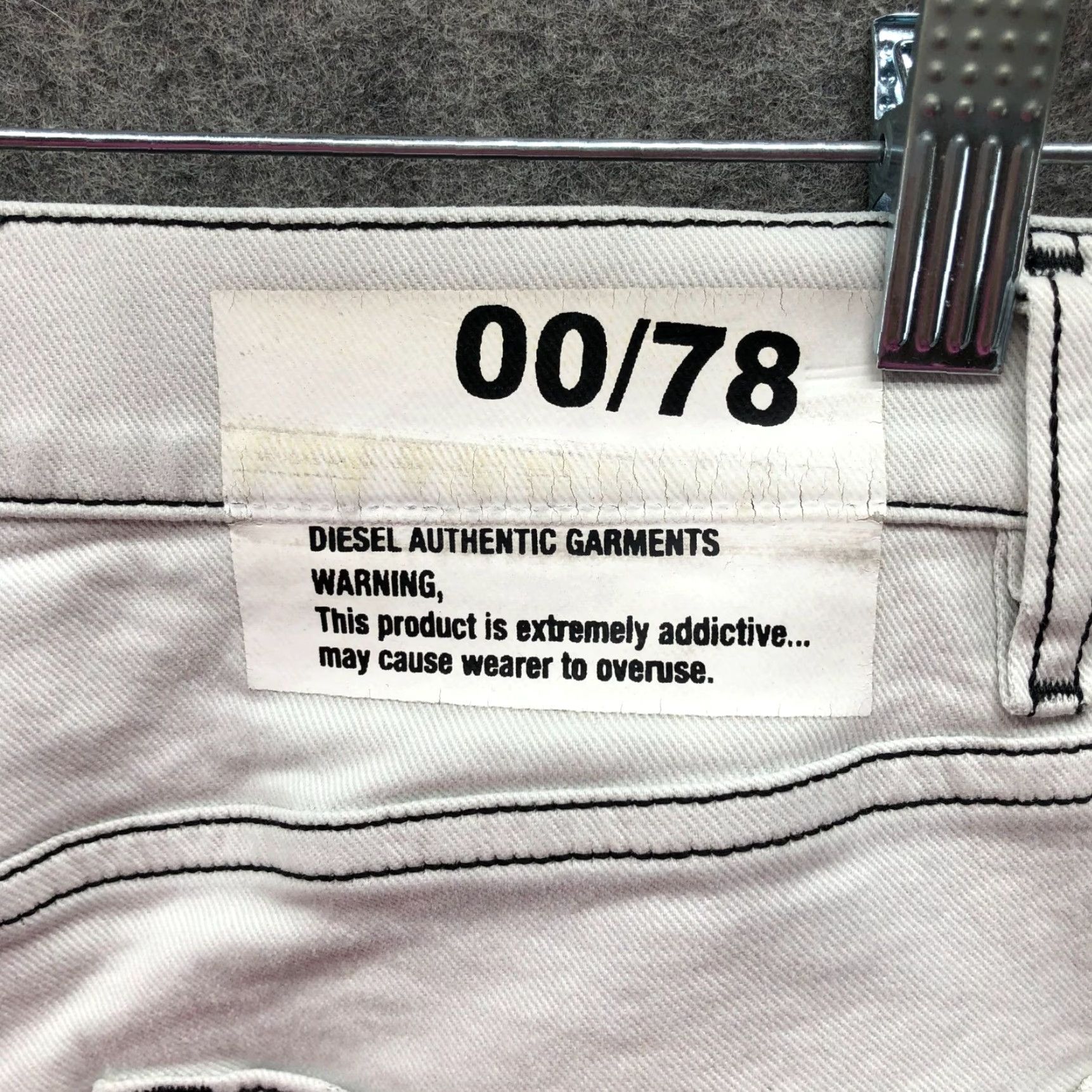 Diesel Diesel Jeans D-Strukt Tapered Slim Stretch 32x32 32x29 White Distressed Men - 5-Pocket Denim Shirt? Size US 32 / EU 48 - 7 Thumbnail