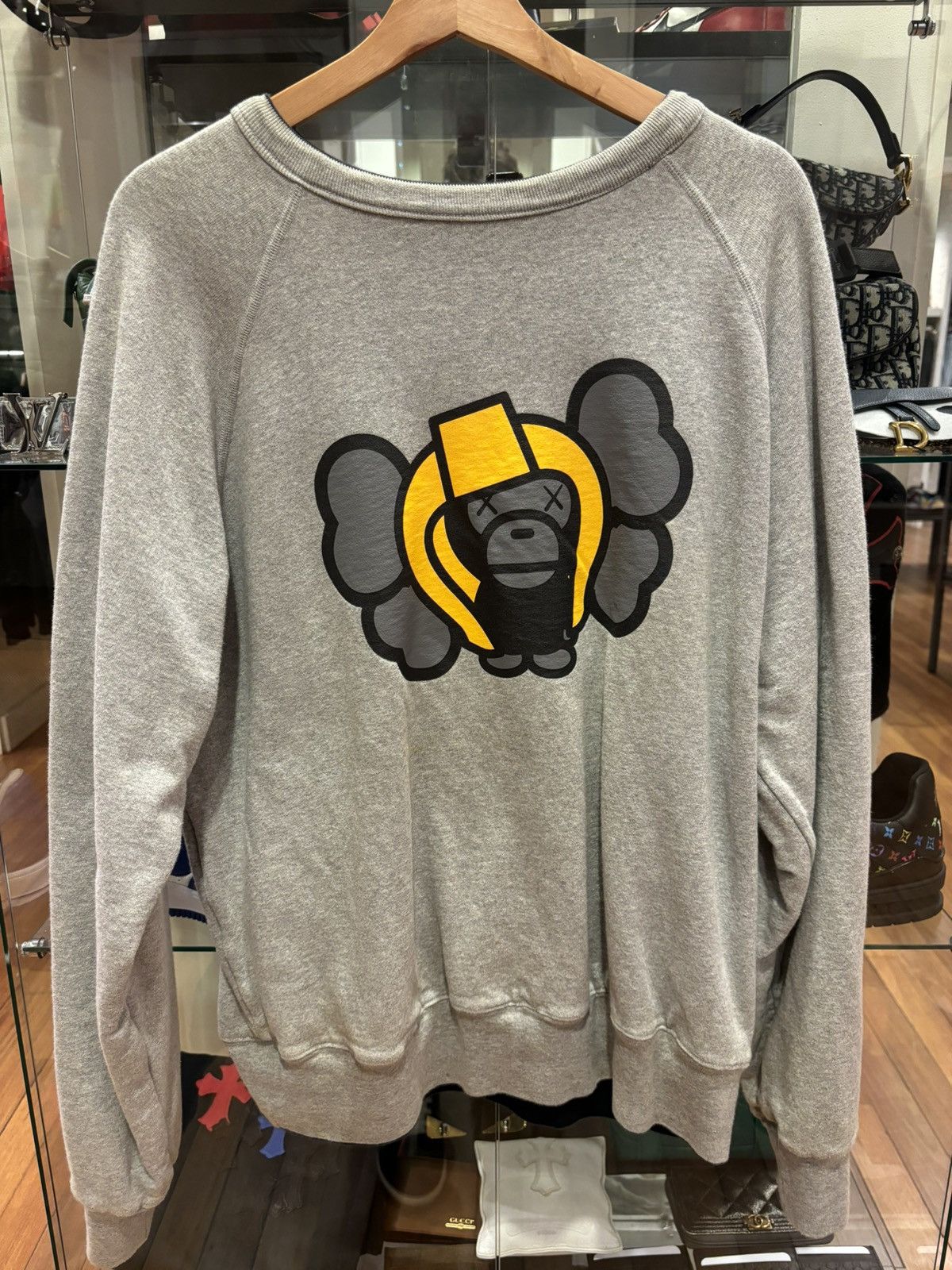 Bape × Kaws Bape Kaws Reversible Crewneck Size US S / EU 44-46 / 1 - 5 Thumbnail