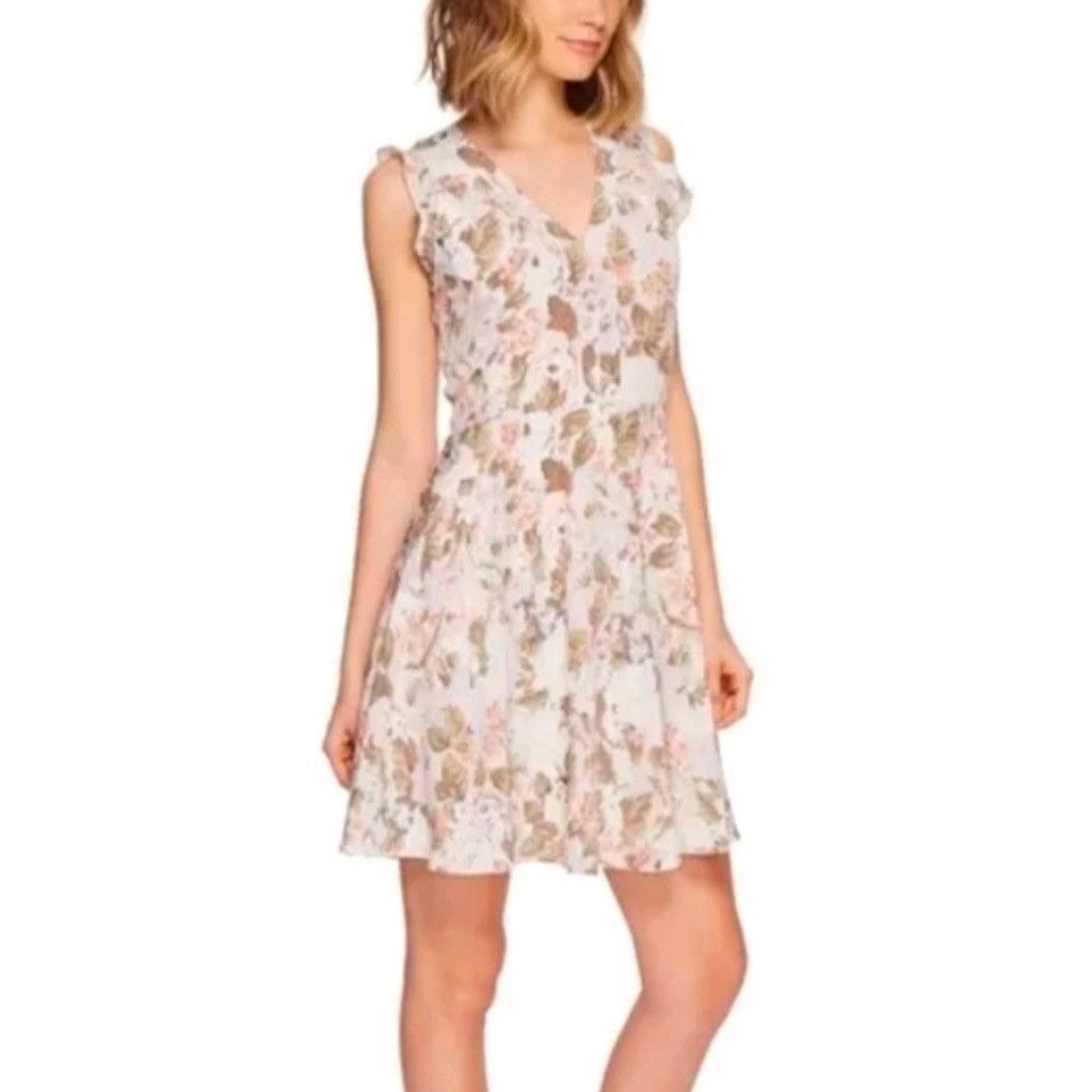 Rebecca Taylor Rebecca Taylor Floral Silk Shift Dress Dual Lined Size 2 Size XS / US 0-2 / IT 36-38 - 1 Thumbnail