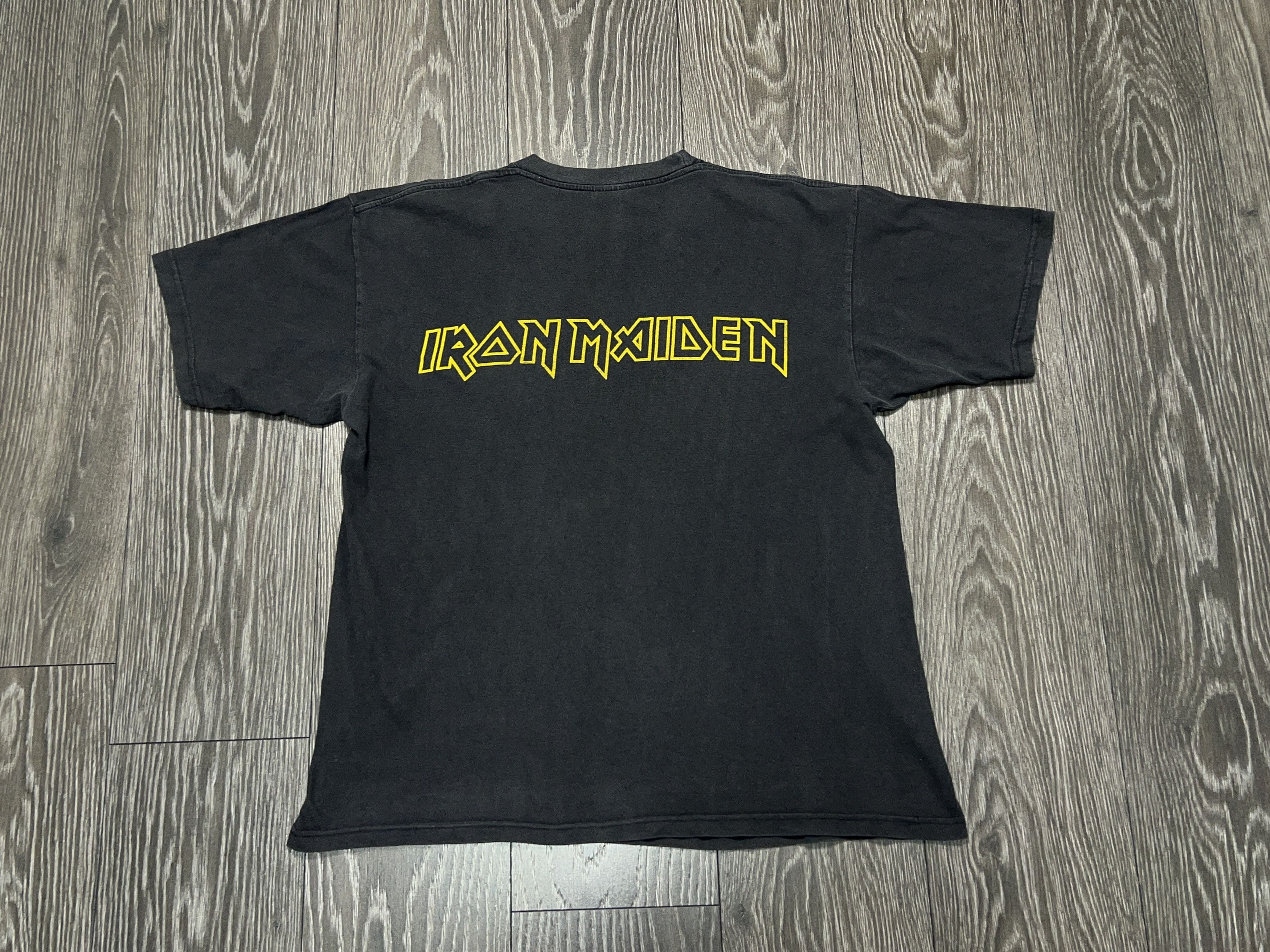 Vintage IRON MAIDEN 2002 Rock Band T Shirt Tee Big Logo Mens Size US XL / EU 56 / 4 - 10 Thumbnail