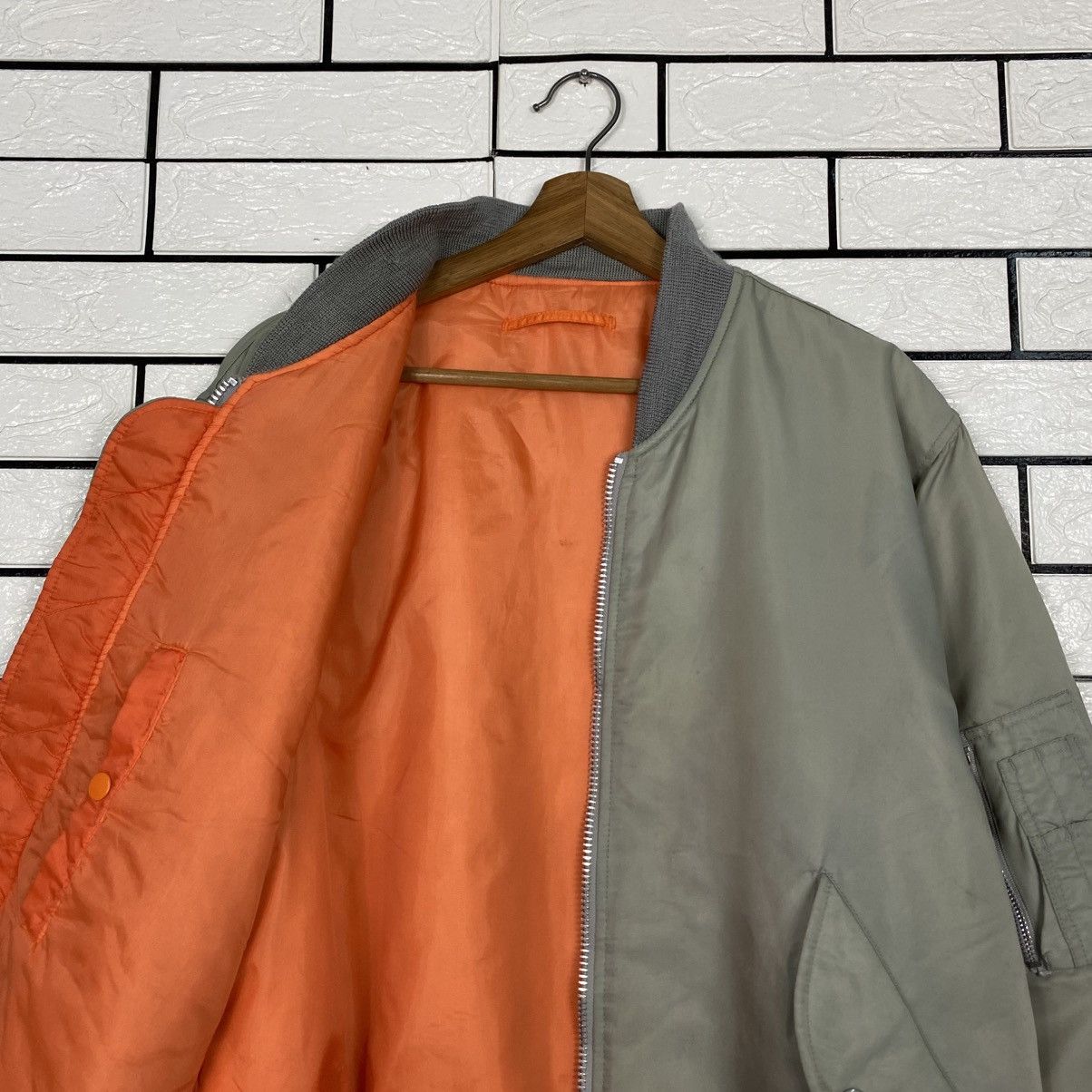 Japanese Brand 📌Vintage Ma-1 Bomber Jacket Military Unbranded Issey Miyake Size US L / EU 52-54 / 3 - 13 Thumbnail