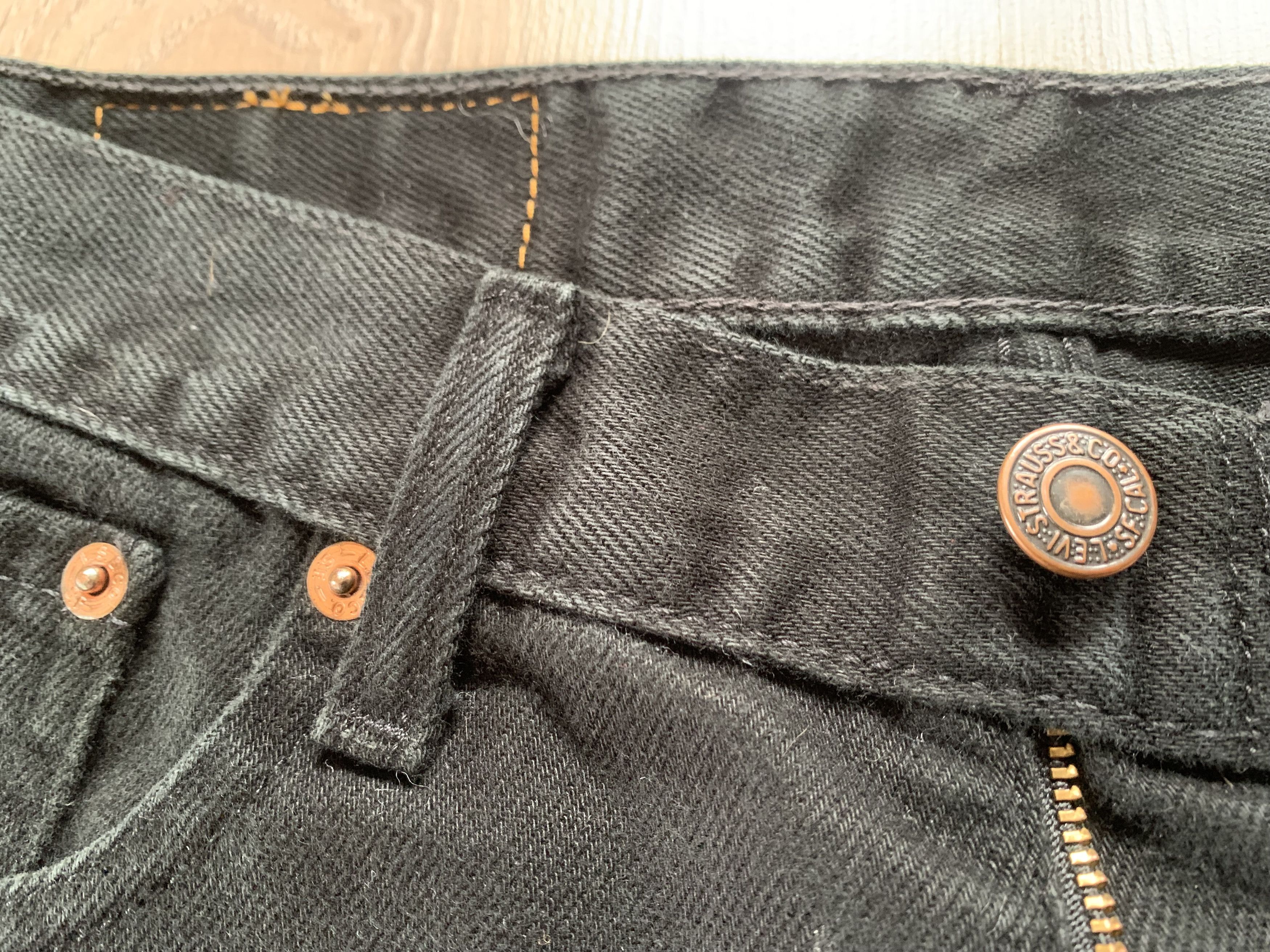 Levi's Levi’s 751 Black Straight Fit Jeans Size US 30 / EU 46 - 8 Thumbnail