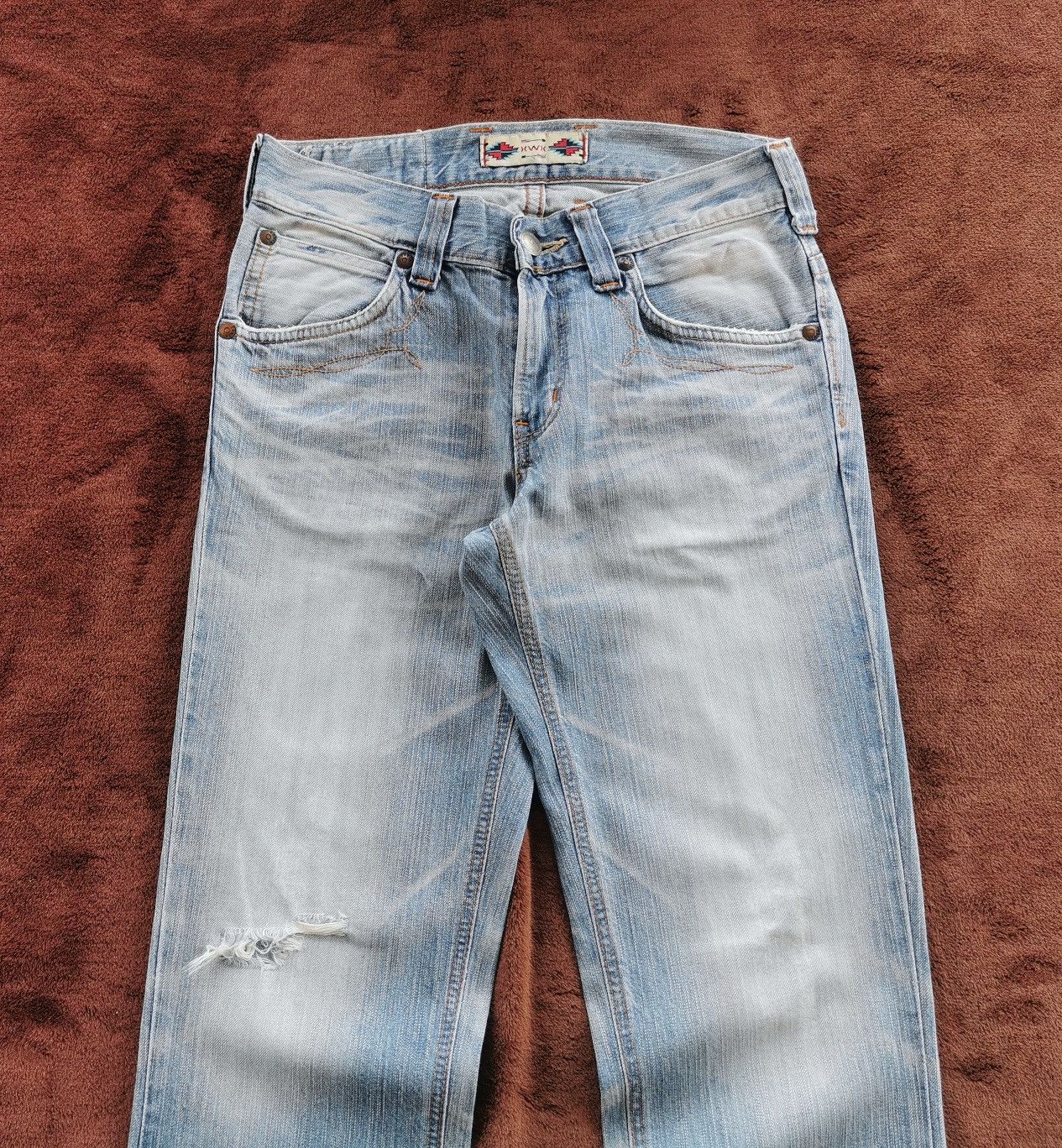 Edwin Edwin Bootcut Distressed Denim Jeans Size US 30 / EU 46 - 2 Thumbnail