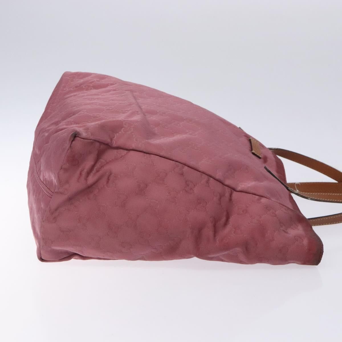Gucci GUCCI GG Canvas Tote Bag Nylon Pink Silver Size ONE SIZE - 4 Thumbnail