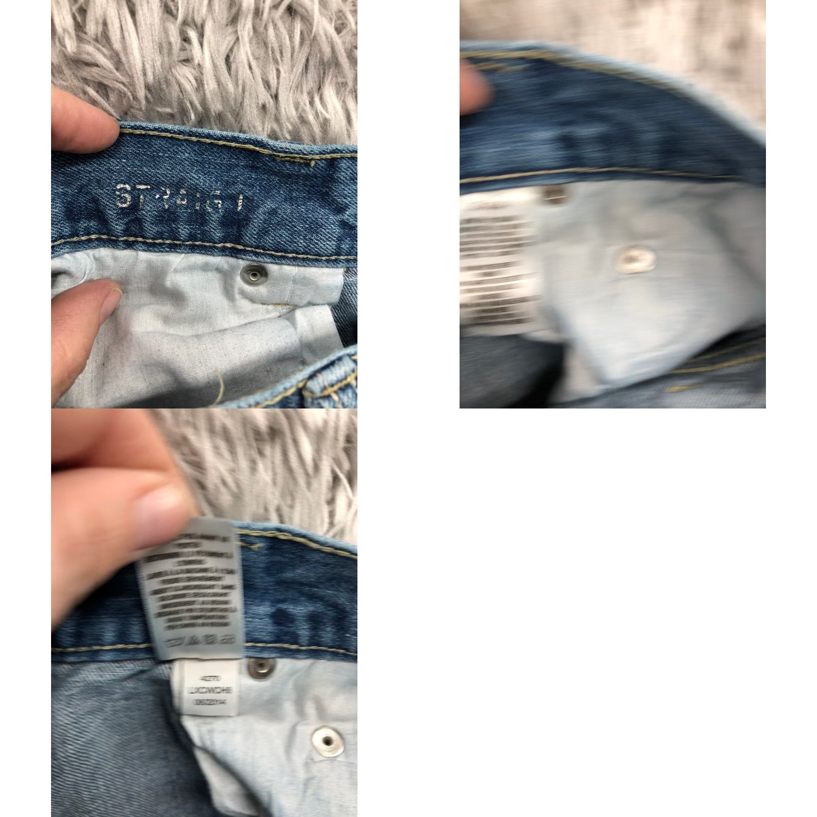 Vintage Aeropostale Jeans Mens Size 33x34 Mid Rise Straight Leg Dark Wash Blue Denim Size US 33 - 9 Thumbnail