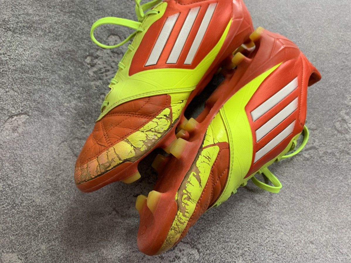 Adidas × Vintage Adidas Adizero F50 FG Yellow Leather Football Soccer Shoes Size US 7.5 / EU 40-41 - 9 Thumbnail