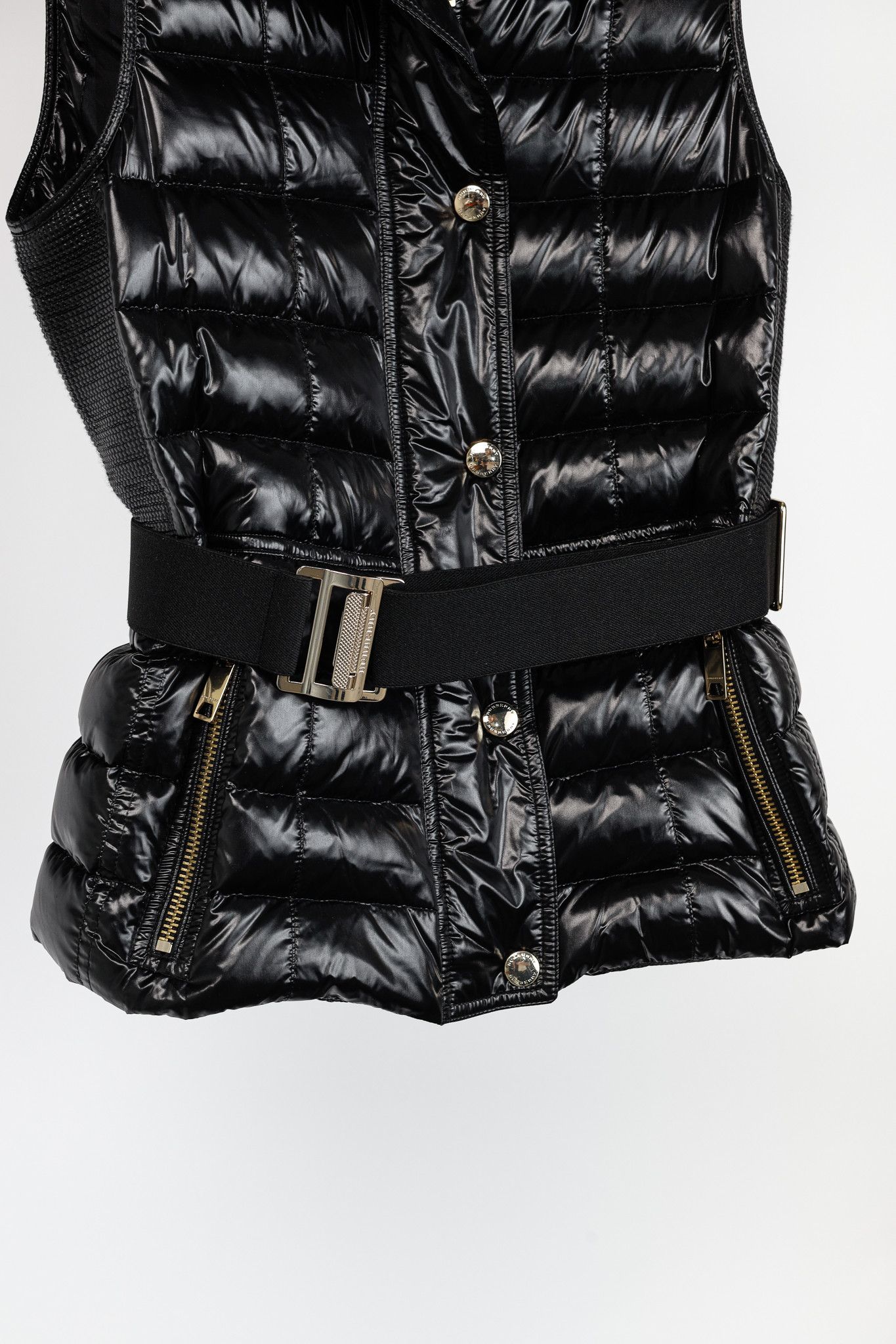 Burberry Burberry Willowbank Black Fur-Trim Hooded Belted Puffer Vest Size S / US 4 / IT 40 - 6 Thumbnail