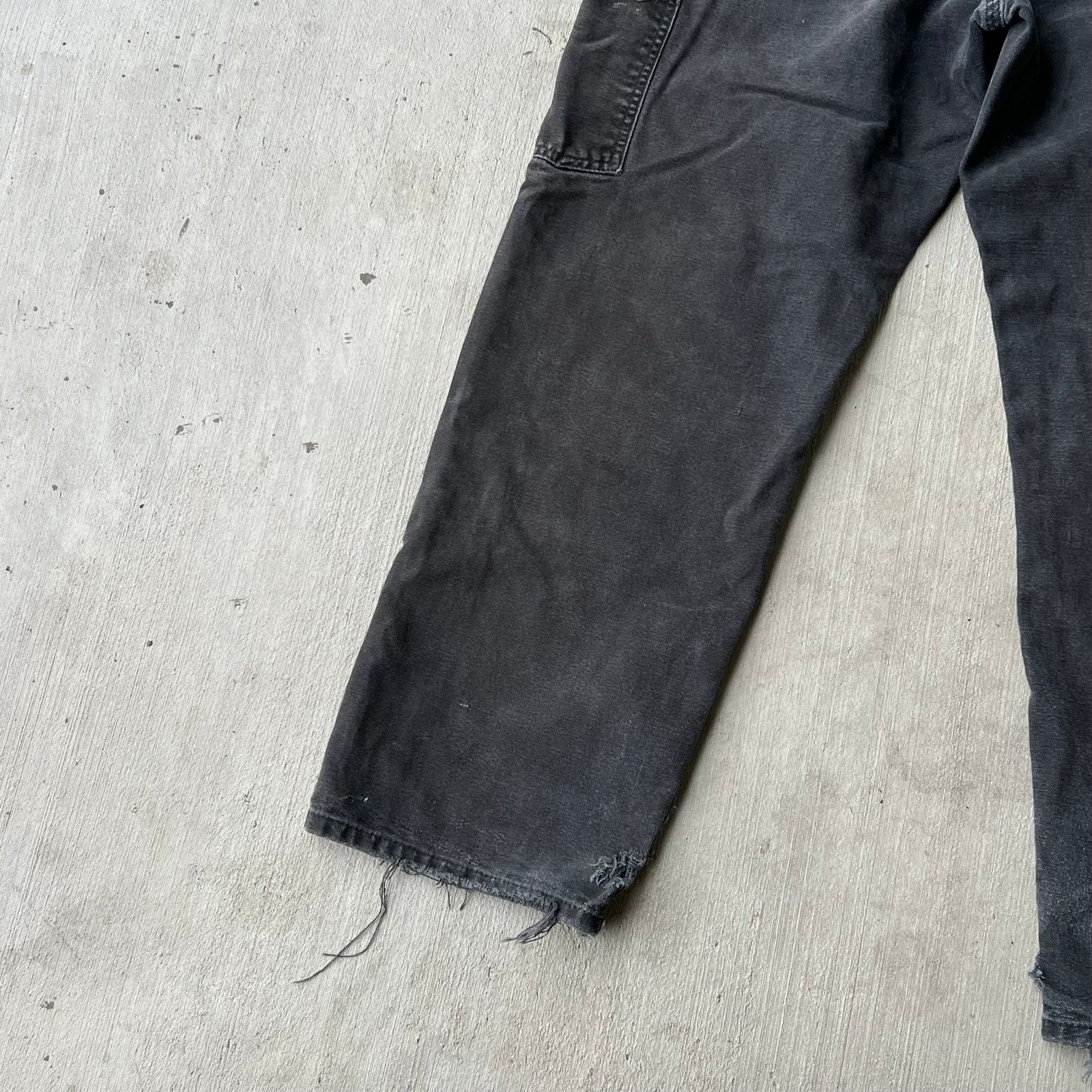 Carhartt × Vintage Carhartt faded black double knee work wear carpenter pants Size US 31 - 12 Thumbnail