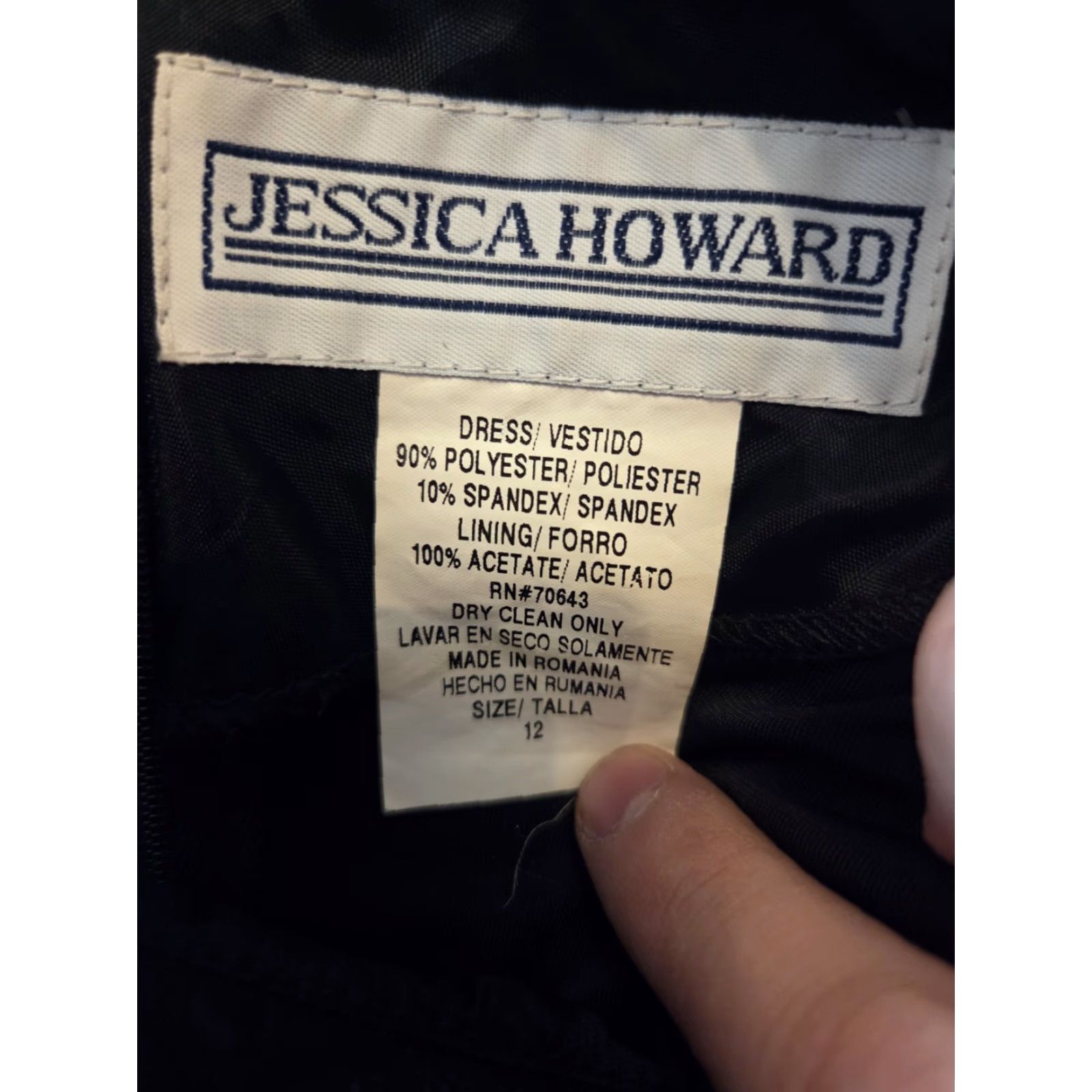 Vintage VINTAGE 90s Jessica Howard Asian Style Black Velour Faux Frog Closure Maxi Dress 12 Size XL / US 12-14 / IT 48-50 - 7 Thumbnail