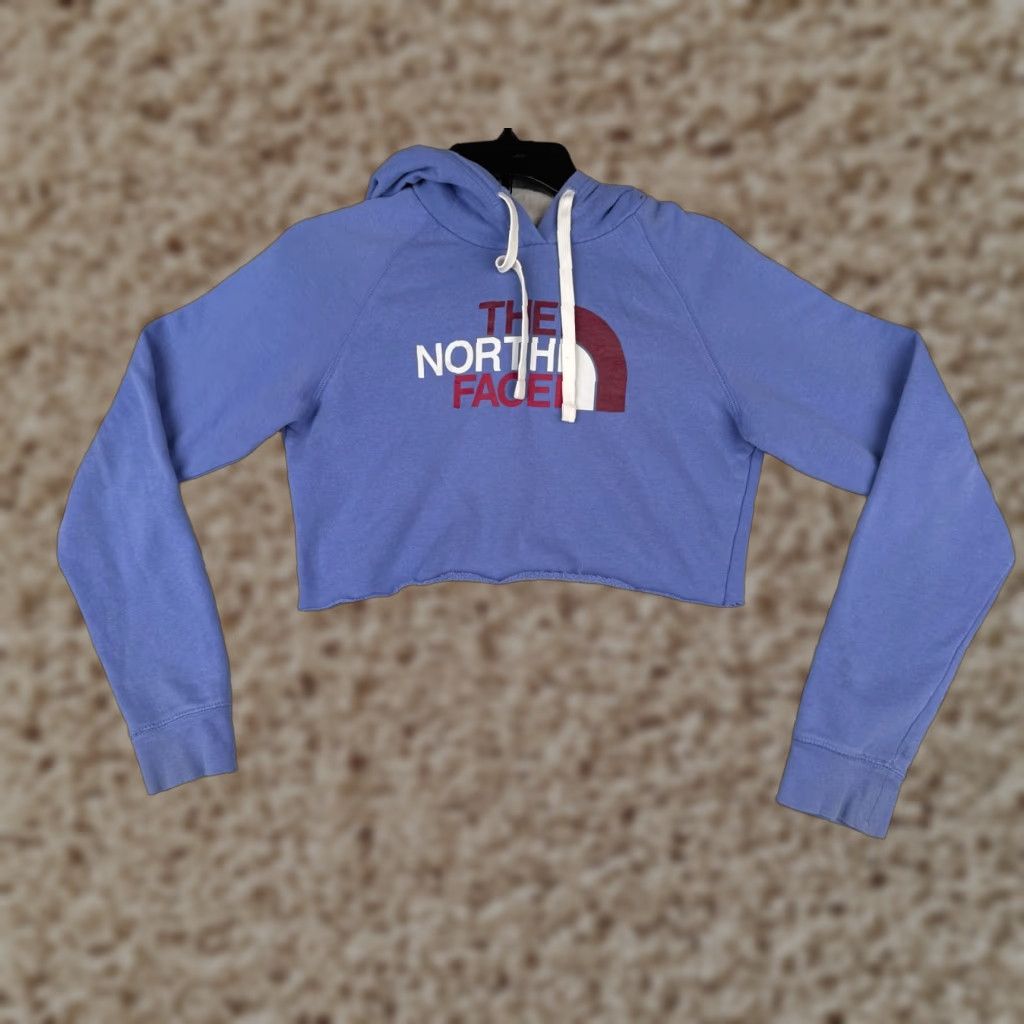 The North Face The North Face Hoodie Womens S Purple Logo Cotton Blend Long Sleeve Pullover Crew Neck Hooded Shirt? Size S / US 4 / IT 40 - 1 Thumbnail