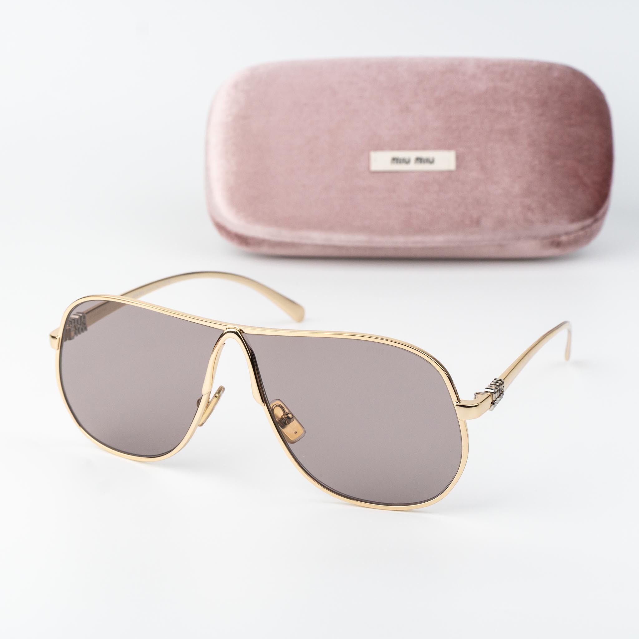 Miu Miu Miu Miu Women Sunglasses Pilot MUA56S 5AK20I NEW AUTHENTIC Size ONE SIZE - 1 Thumbnail
