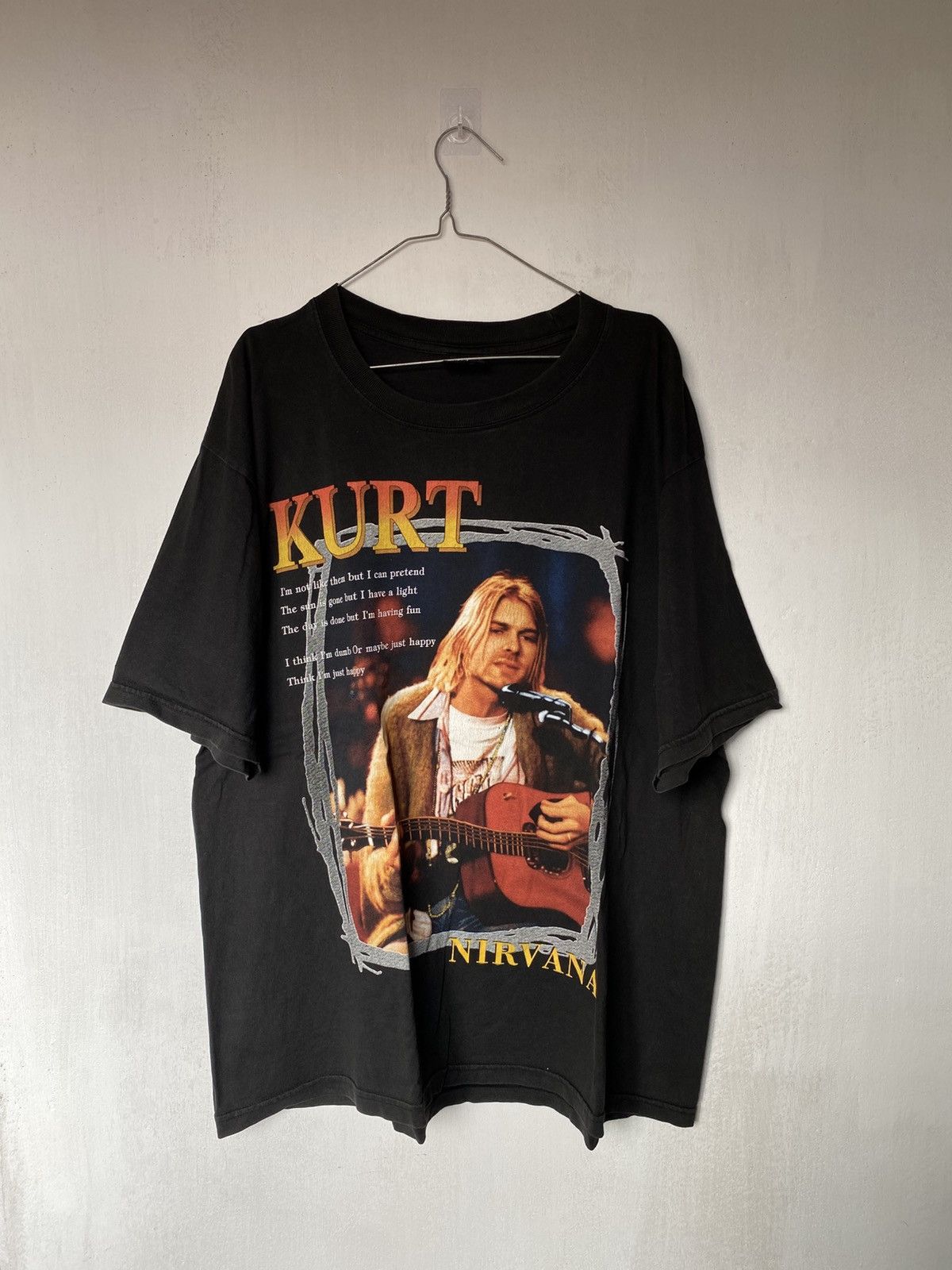 Vintage Kurt Cobain Mtv Unplugged Tshirt Boot 90s