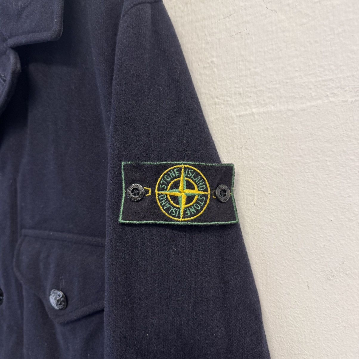 Stone Island STONE ISLAND AW1997 Green Edge Badge Safari Wool Coat Jacket Size US M / EU 48-50 / 2 - 4 Thumbnail