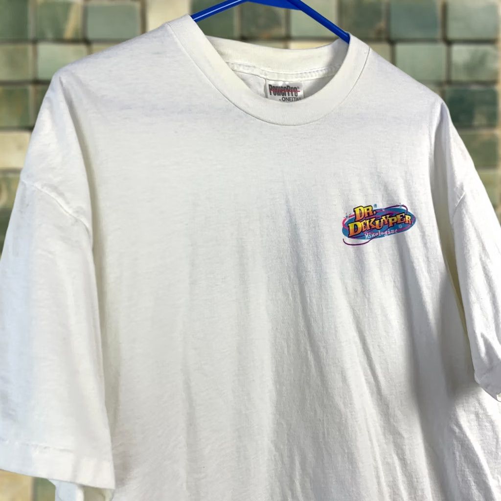 Vintage VINTAGE PowerPro Dr Dekuyper Mixologist Cotton Tee T-Shirt XL White Unisex Adults Short Sleeve Crew Neck 100% Cotton Graphic Print Mens Womens Size US XXL / EU 58 / 5 - 1 Thumbnail