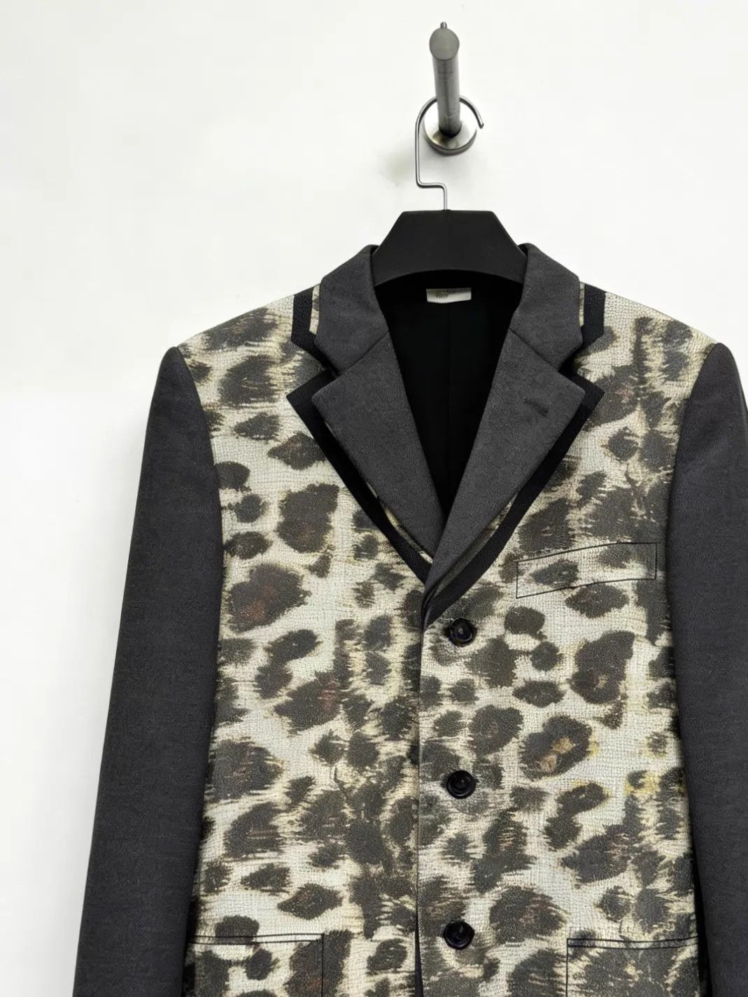 Comme des Garcons CDG HOMME PLUS 09AW Leopard Print Wool Jacket XS Size US XS / EU 42 / 0 - 4 Thumbnail