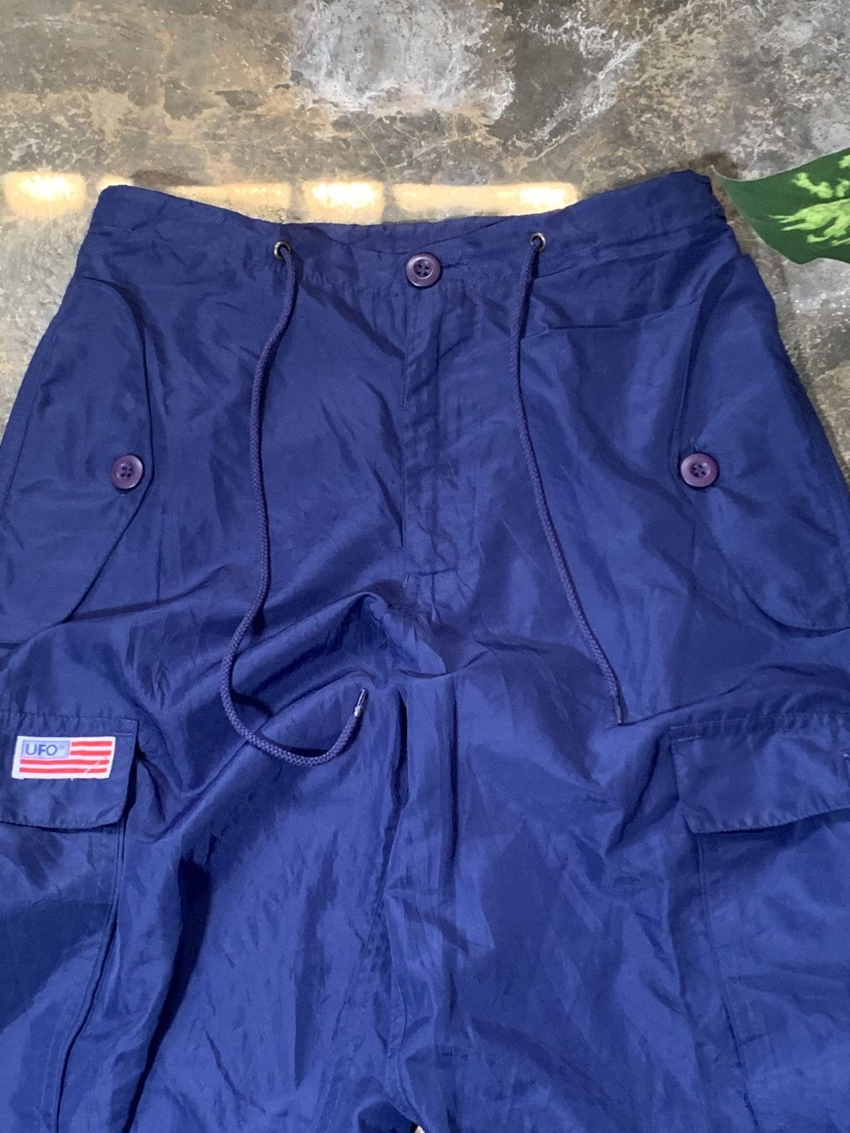 Japanese Brand Vintage UFO rare parachute bondage cargo pants 90’s Size US 27 - 3 Thumbnail